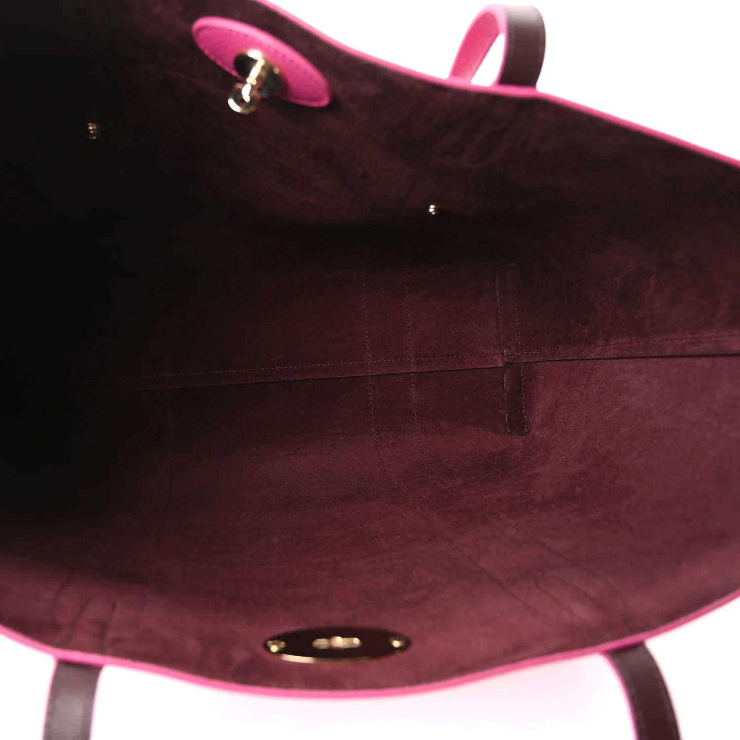 Small Classic Grain Bayswater Tote Pink - Image 6