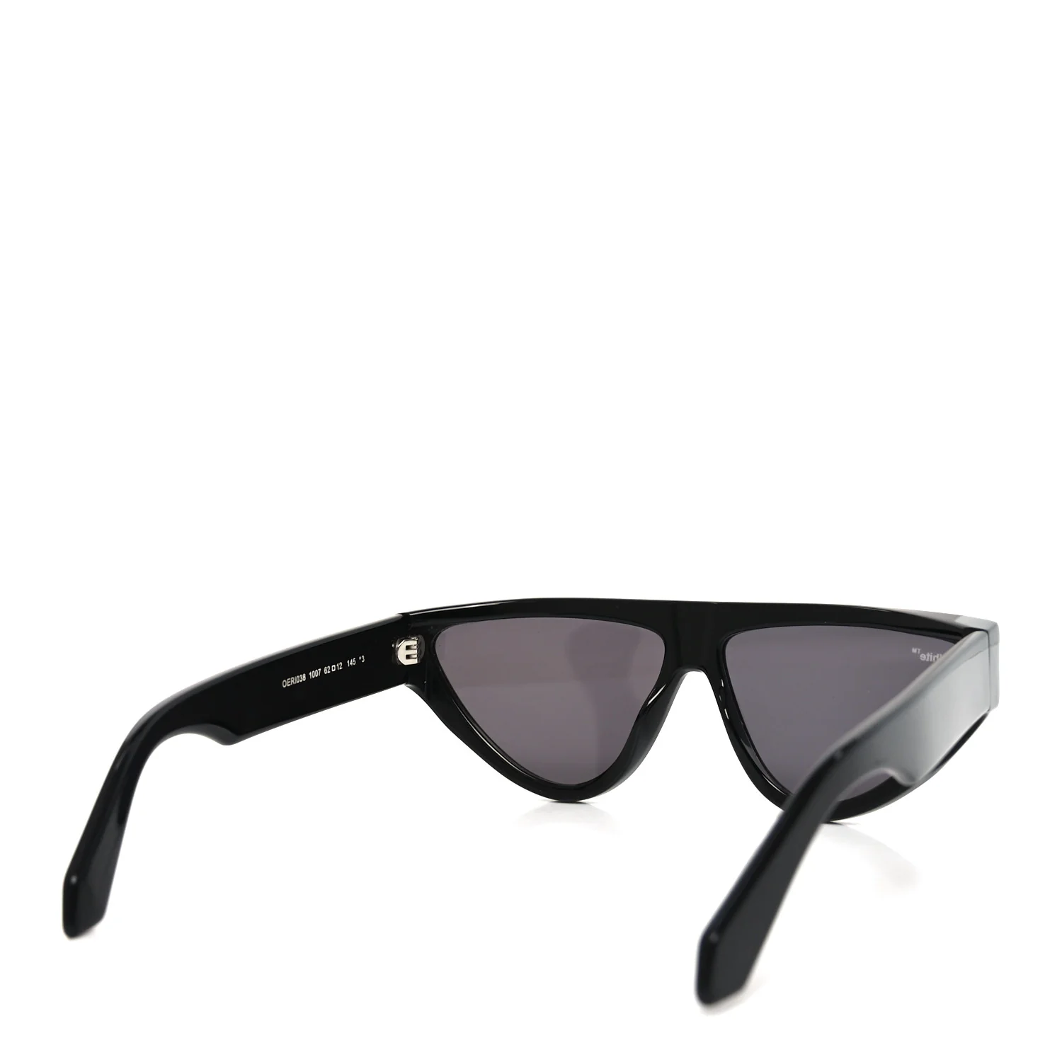 Acetate Gustav Cat Eye Sunglasses OERI038 Black - Image 4