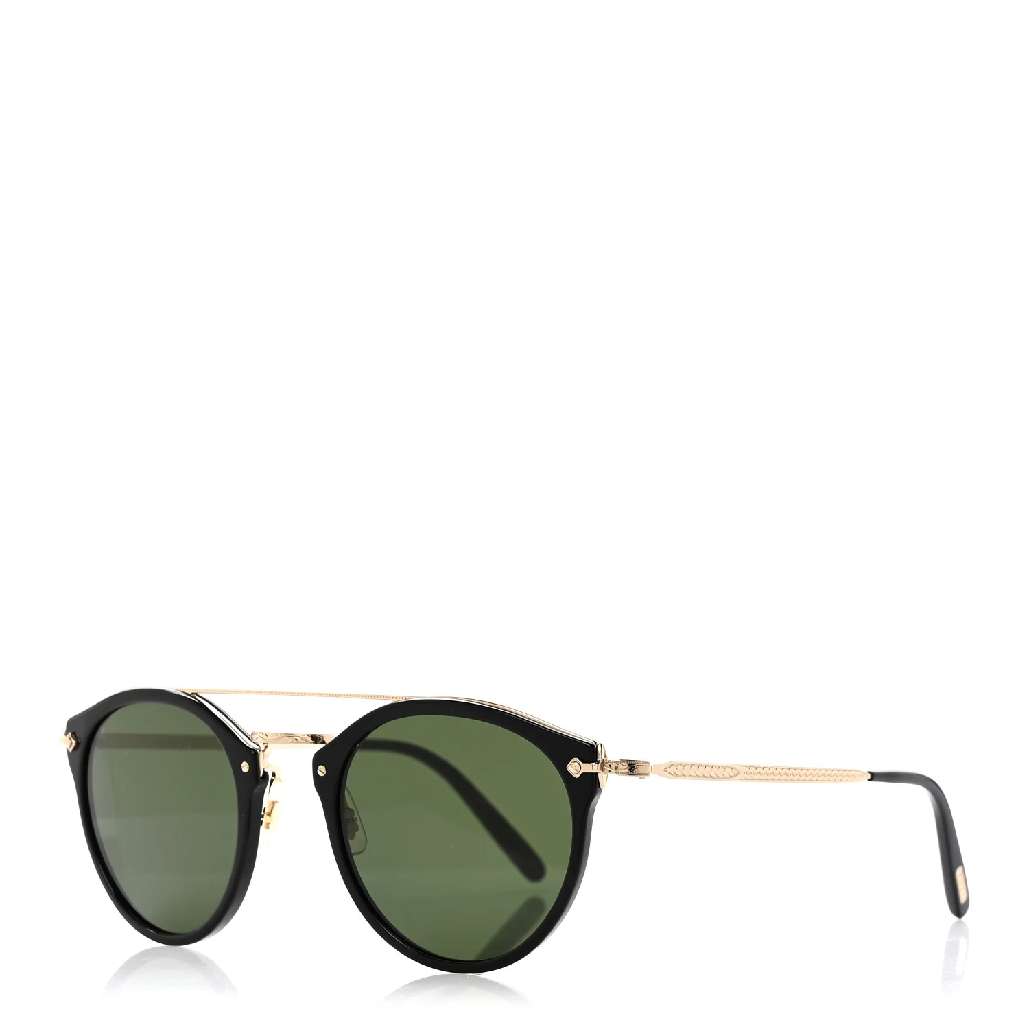 Acetate Remick Round Sunglasses OV5349S Black Green