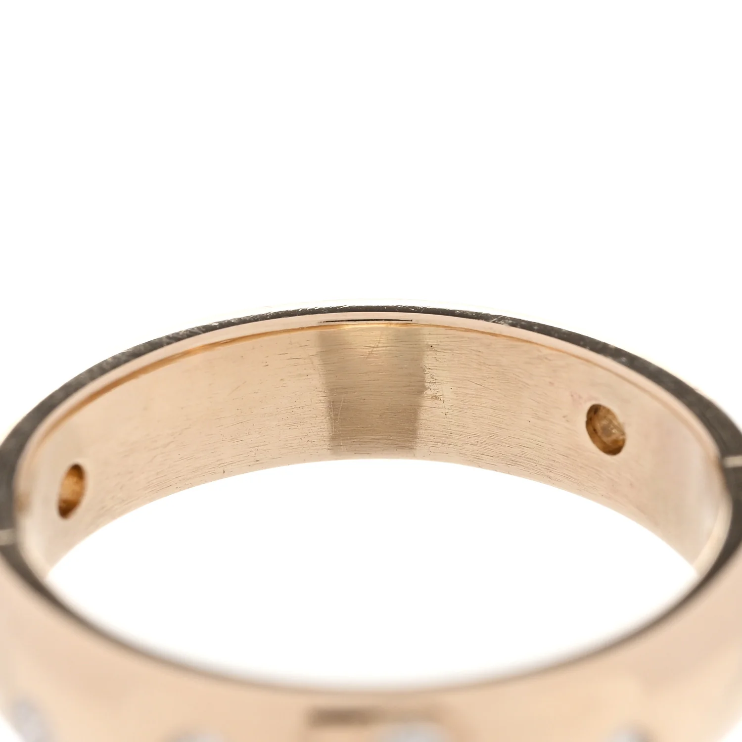 14K Yellow Gold Diamond .30ctw Flush Set 4mm Band Ring 51 5.75 - Image 5