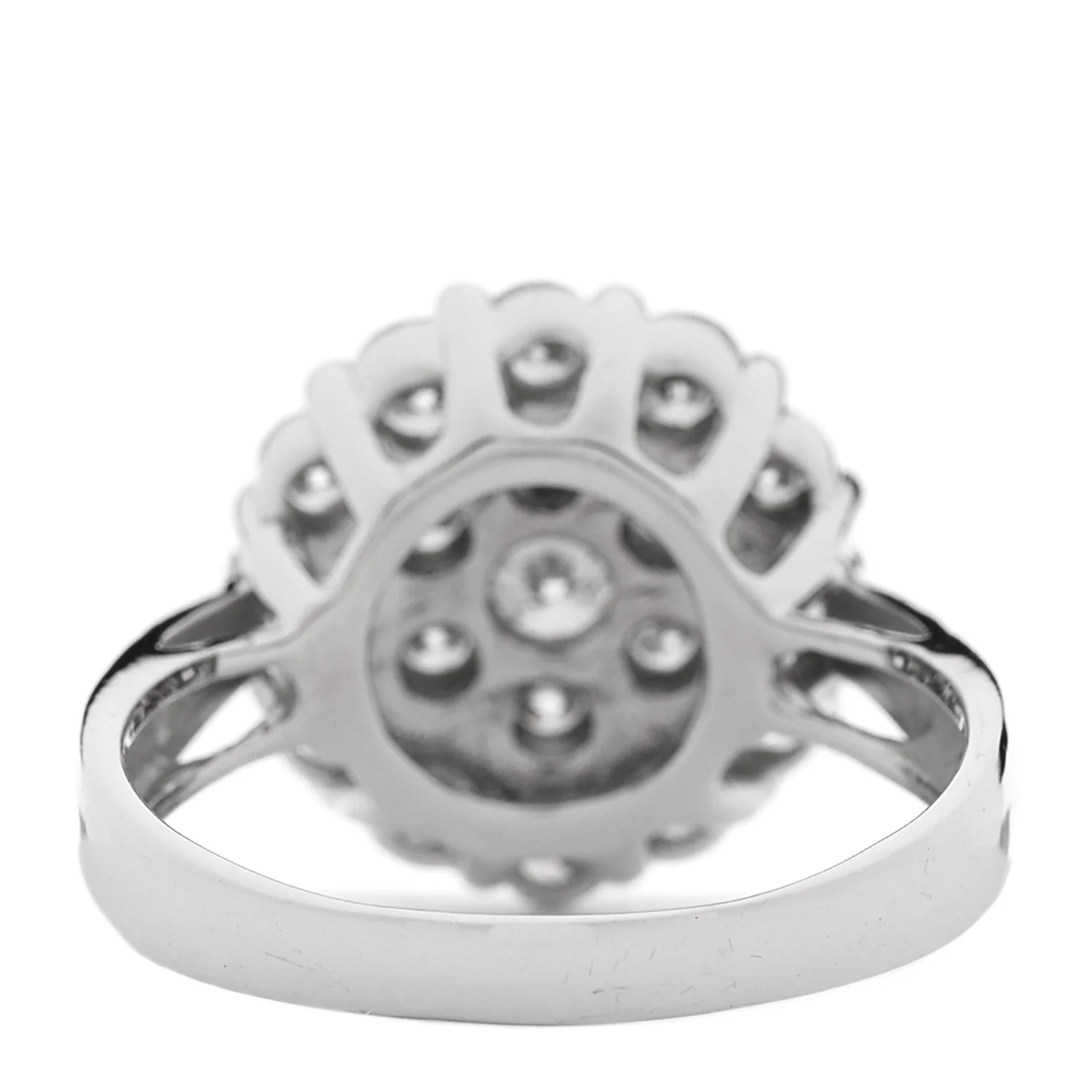 18K White Gold Diamond 2.00ctw Ring 58 8.25 - Image 4