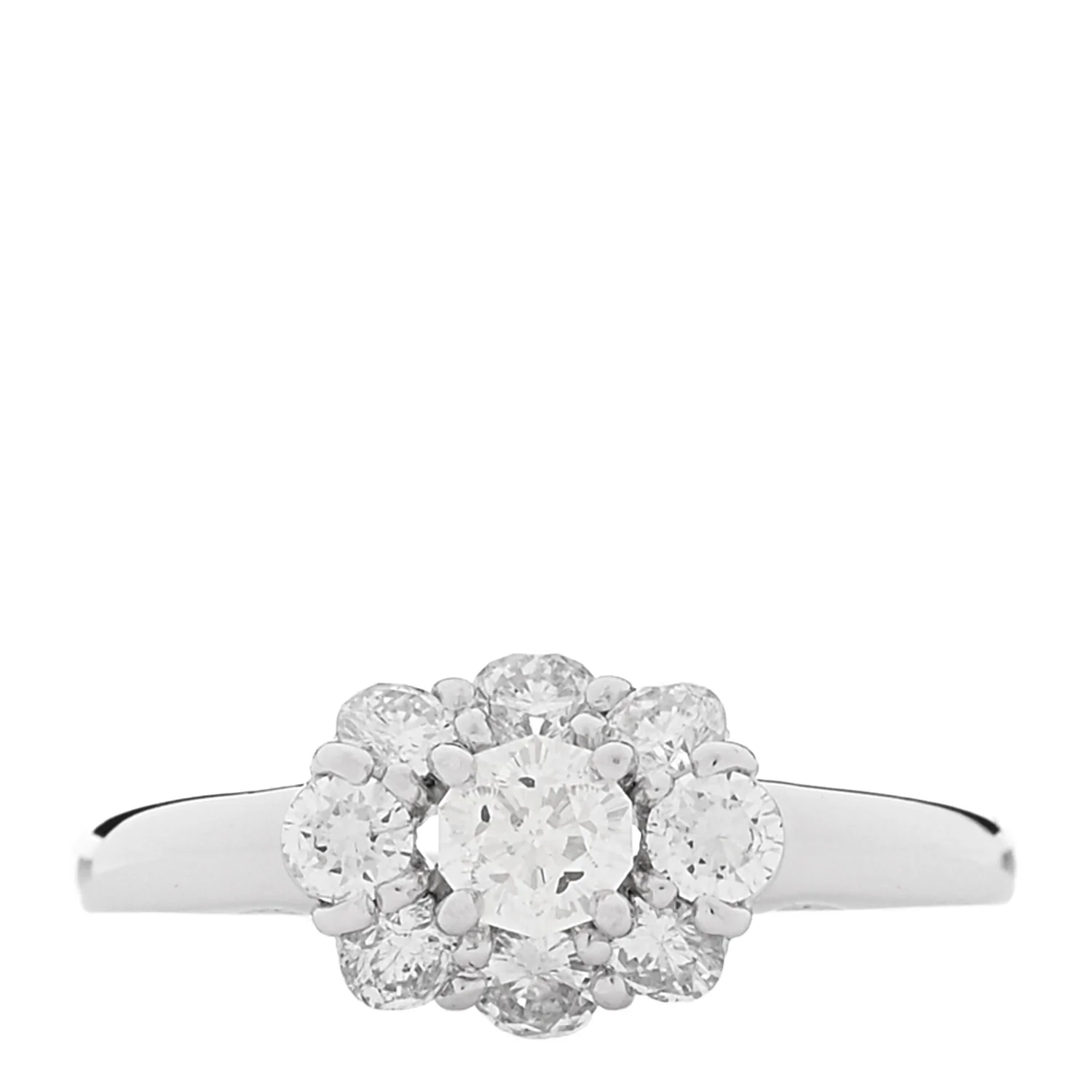 18K White Gold Diamond .30ctw Ring 56 7.75