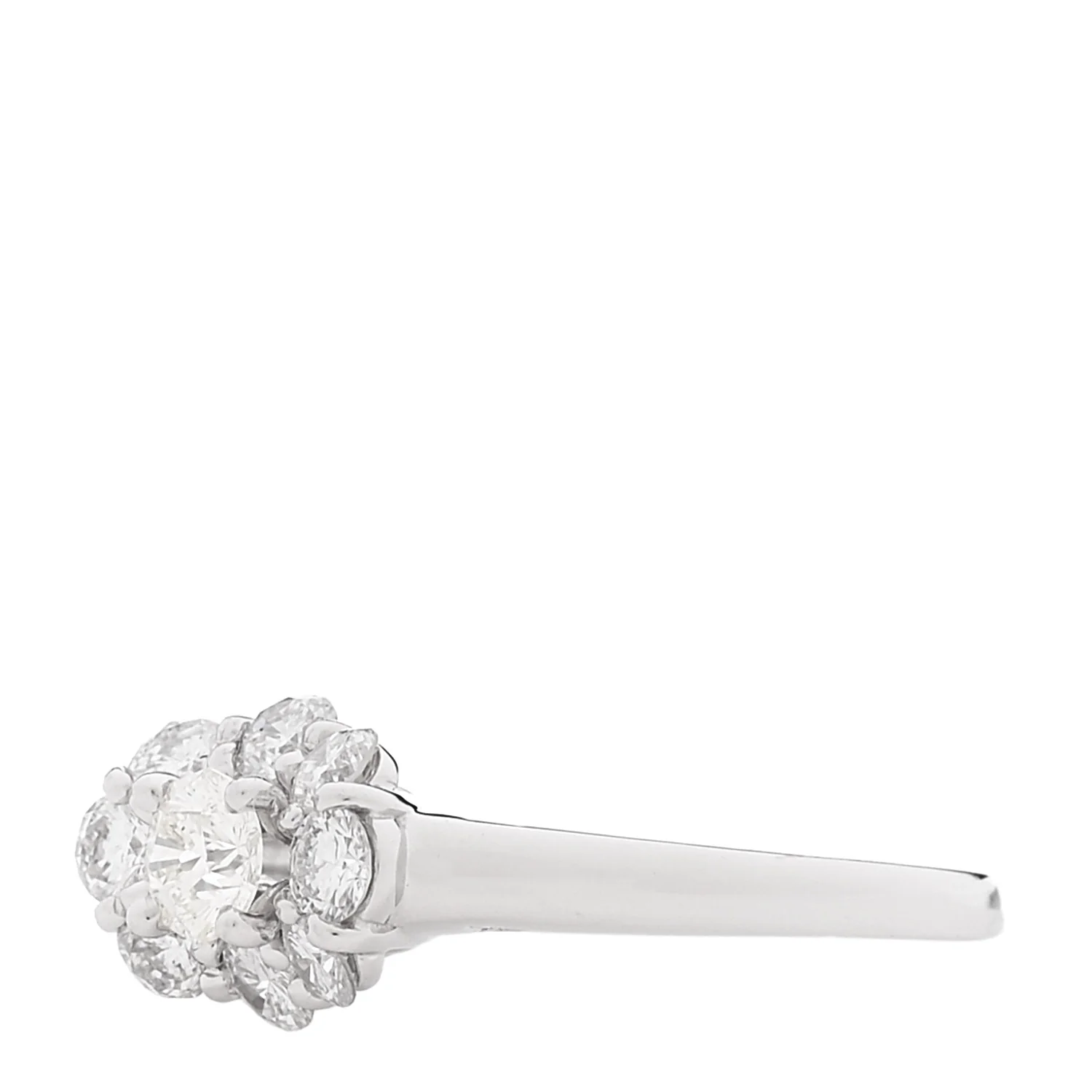 18K White Gold Diamond .30ctw Ring 56 7.75 - Image 3