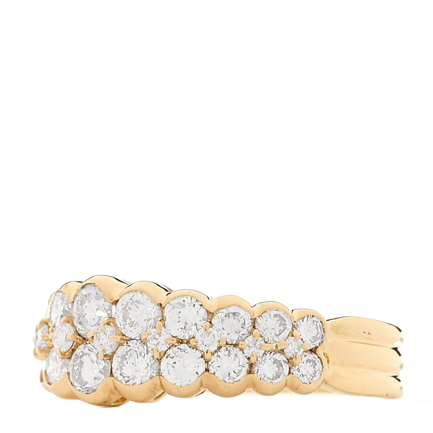 18K Yellow Gold Diamond 1.83ctw Ring  56 7.5 - Image 3