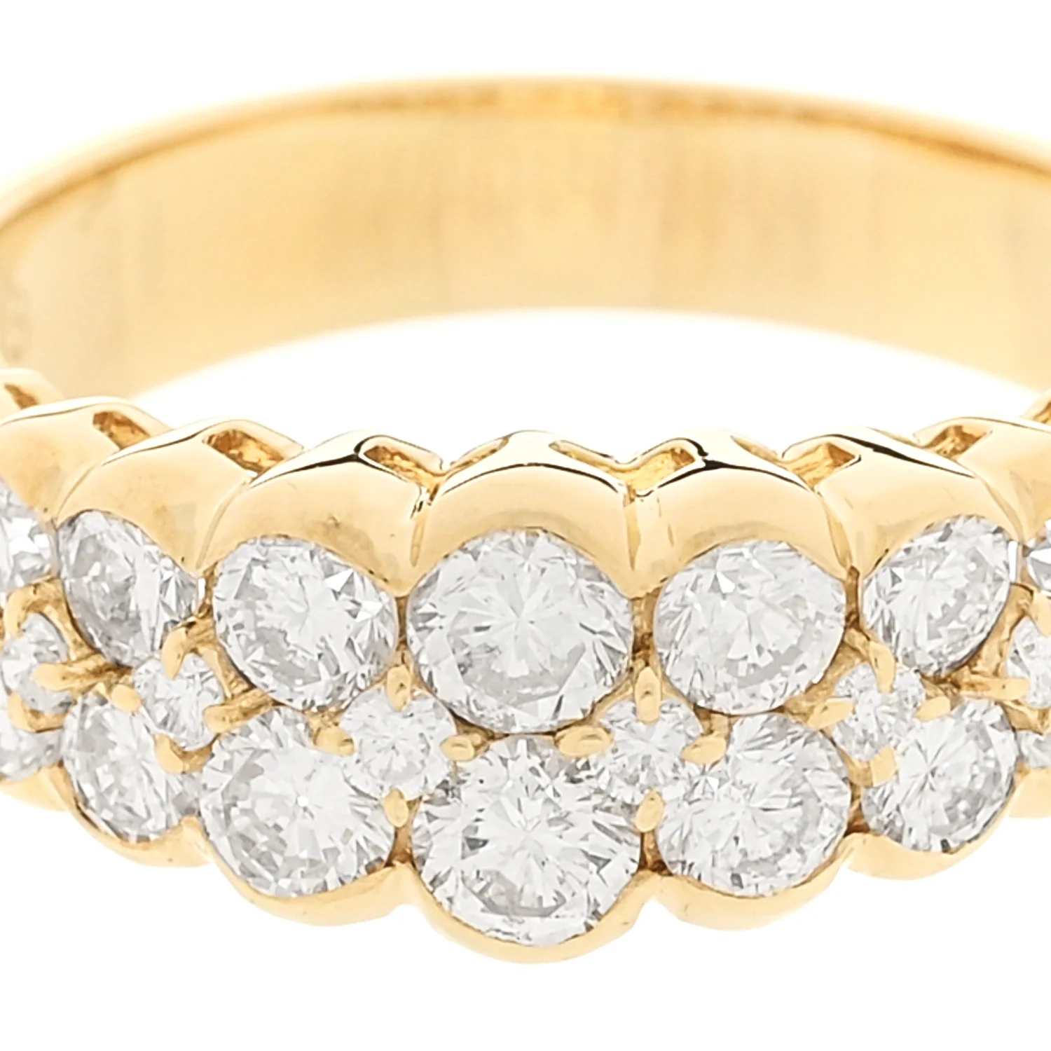 18K Yellow Gold Diamond 1.83ctw Ring  56 7.5 - Image 7
