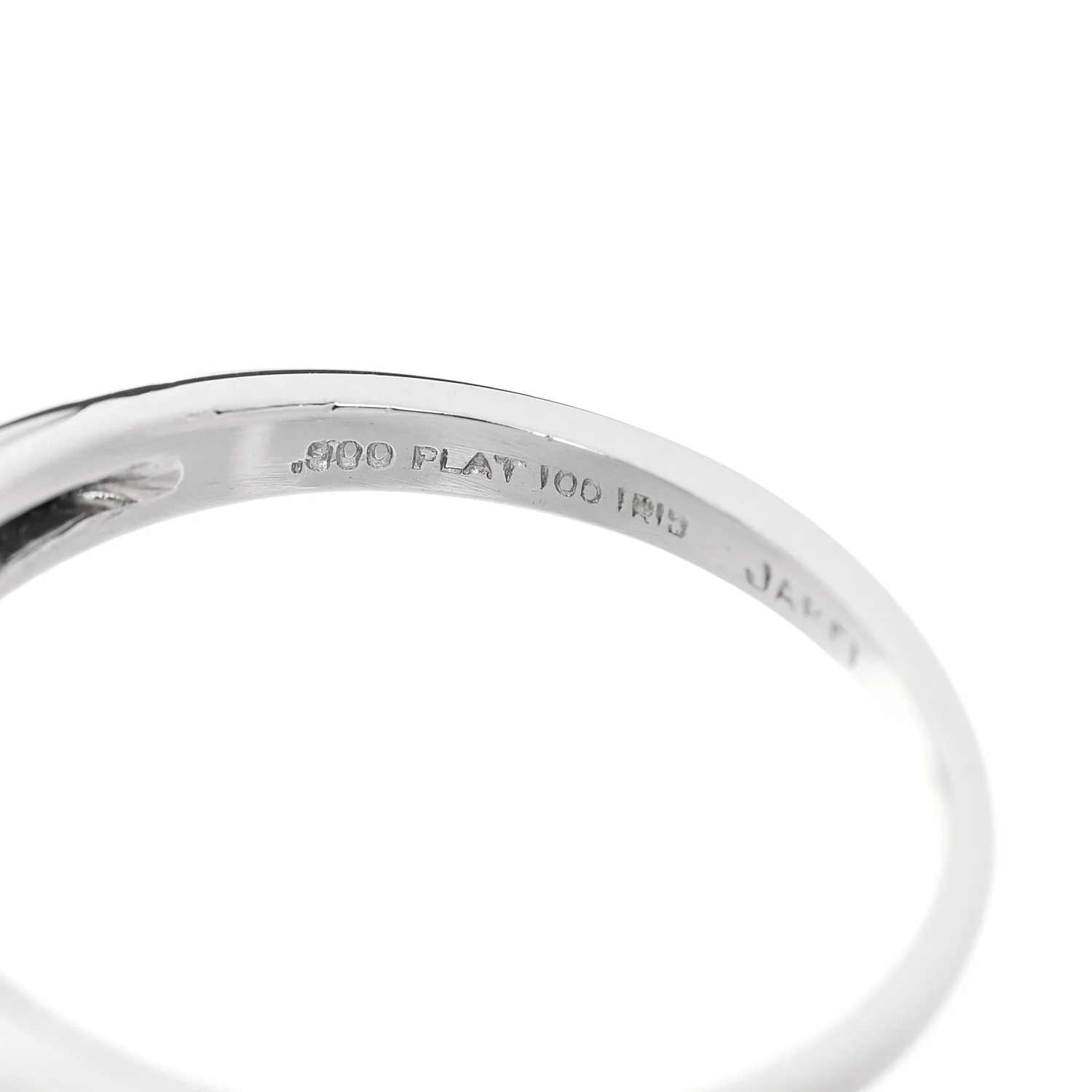 Platinum Diamond Cultured Pearl 8-8.5mm Milgrain Ring 46 3.75 - Image 4