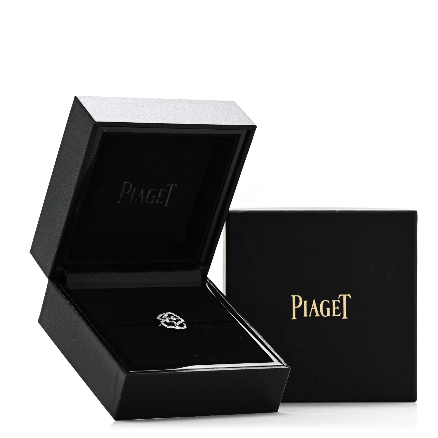18K White Gold Diamond .24ct Rose Ring 55 7.25 - Image 5