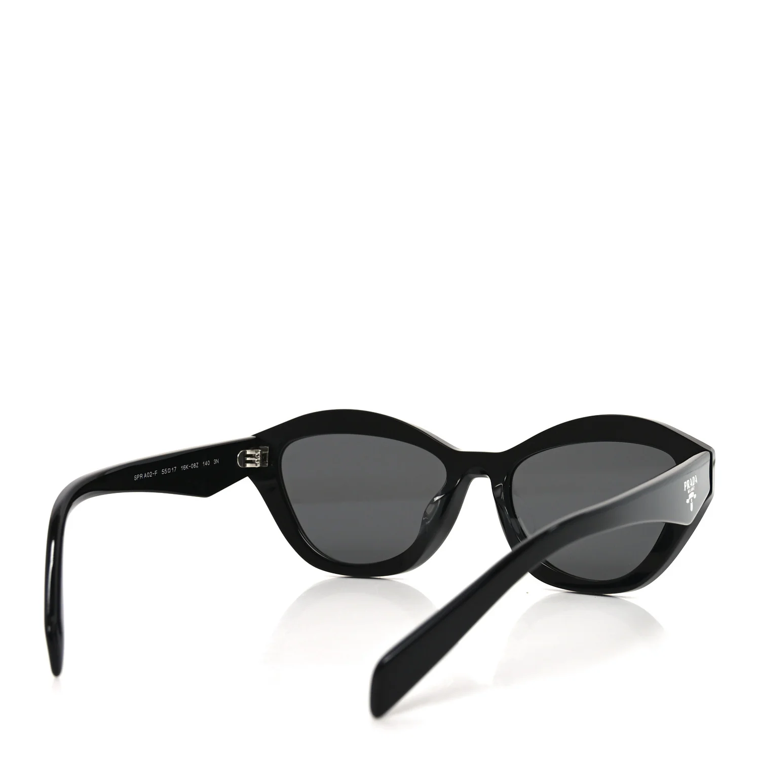 Acetate Logo Sunglasses SPR A02-F Black - Image 4