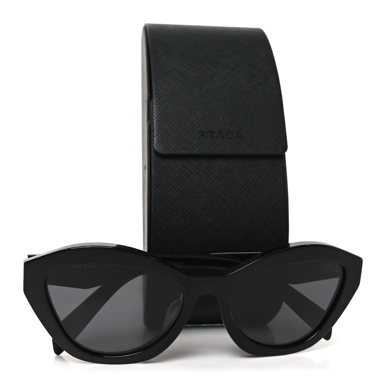 Acetate Logo Sunglasses SPR A02-F Black - Image 7