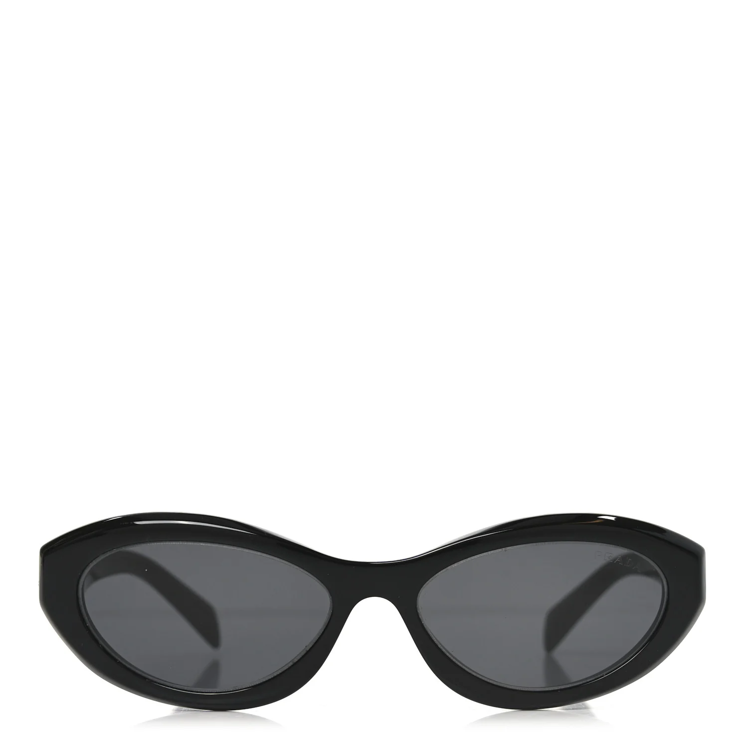 Acetate Oval Sunglasses SPR 26Z Black - Image 2