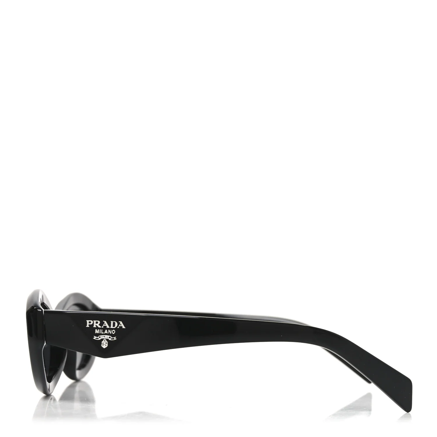Acetate Oval Sunglasses SPR 26Z Black - Image 3