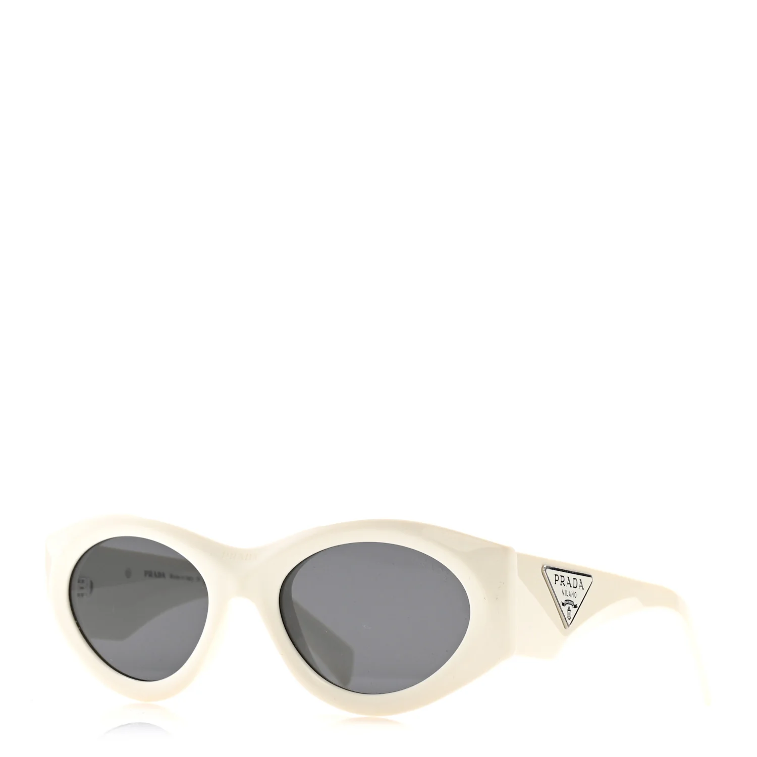 Acetate Oval Symbole Sunglasses SPR 20Z White