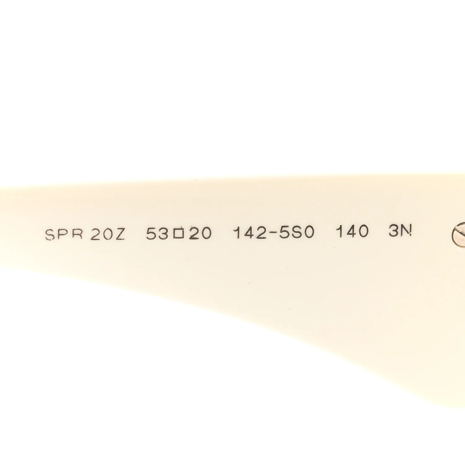 Acetate Oval Symbole Sunglasses SPR 20Z White - Image 6