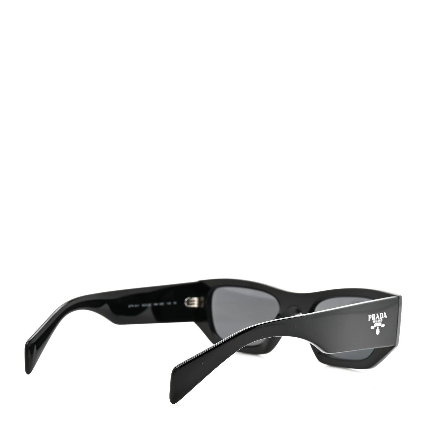 Acetate Pillow Sunglasses SPR A01 Black - Image 4