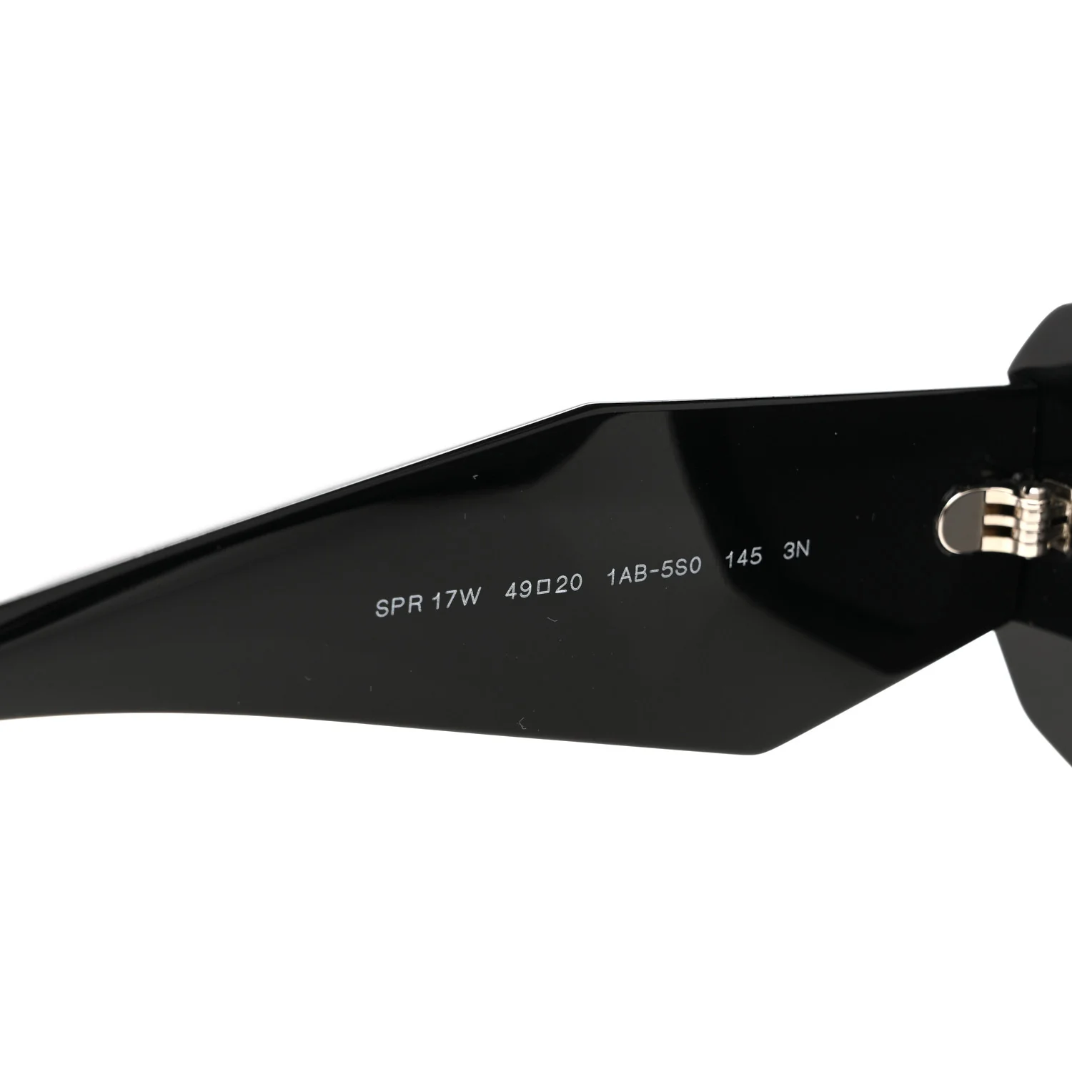 Acetate Symbole Sunglasses SPR 17W Black - Image 6