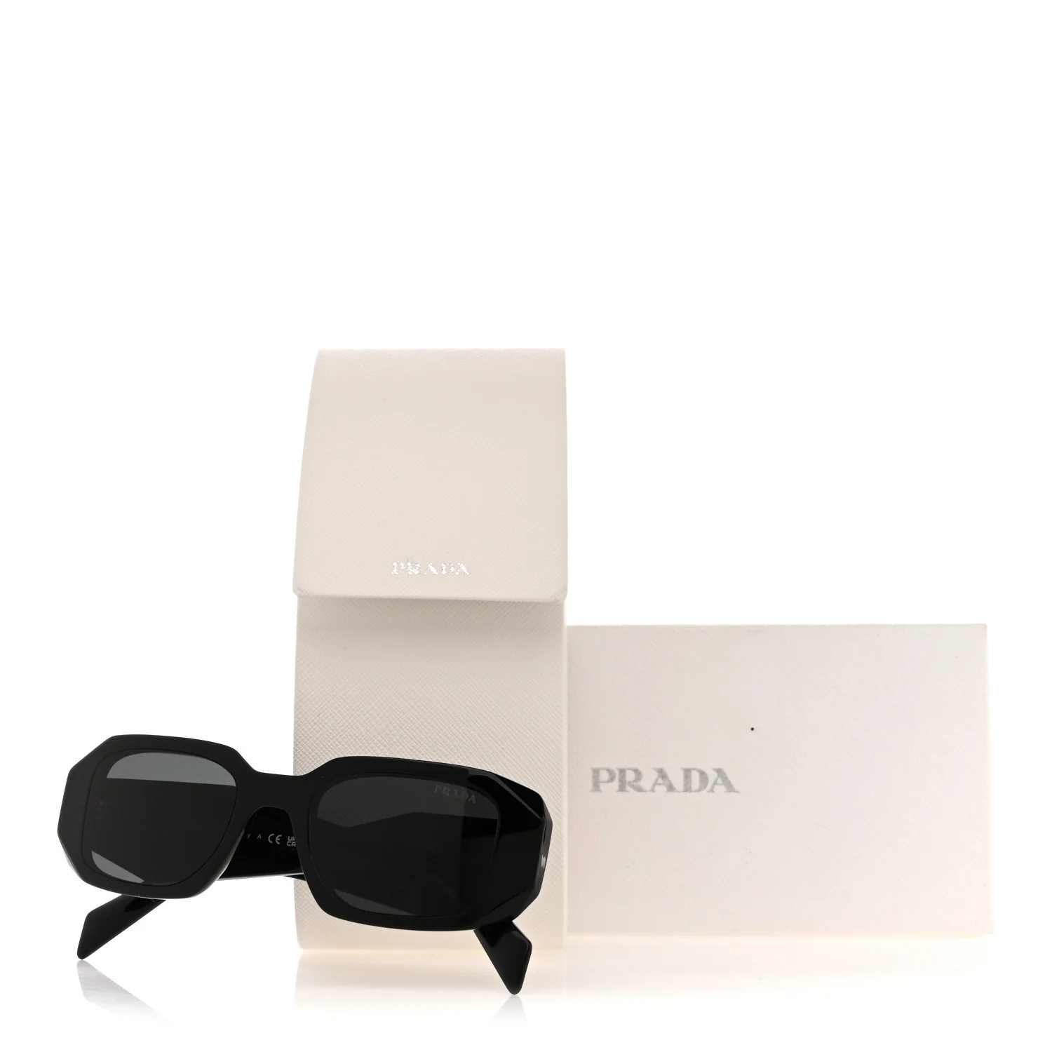 Acetate Symbole Sunglasses SPR 17W Black - Image 8