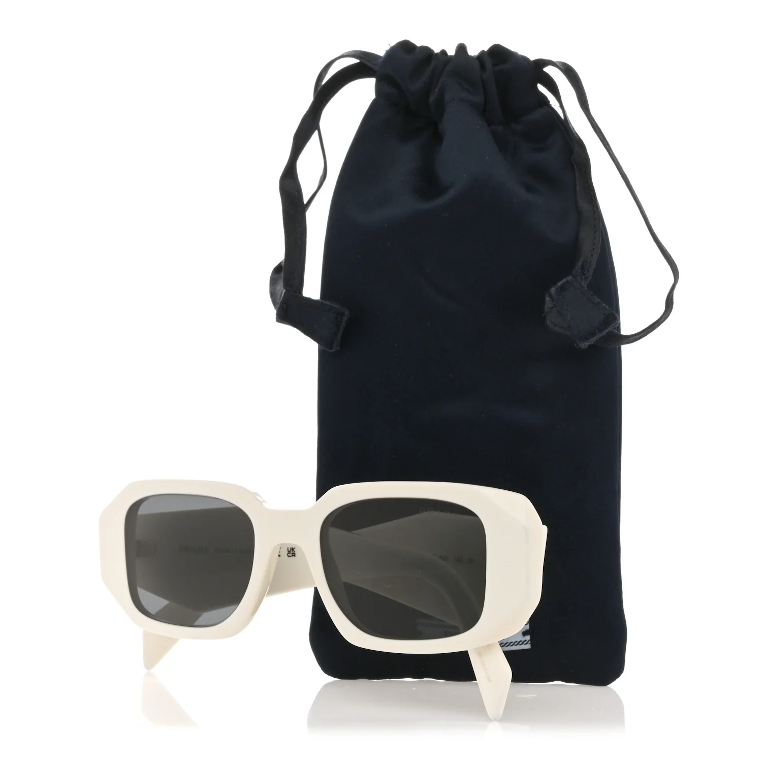 Acetate Symbole Sunglasses SPR 17W White - Image 8