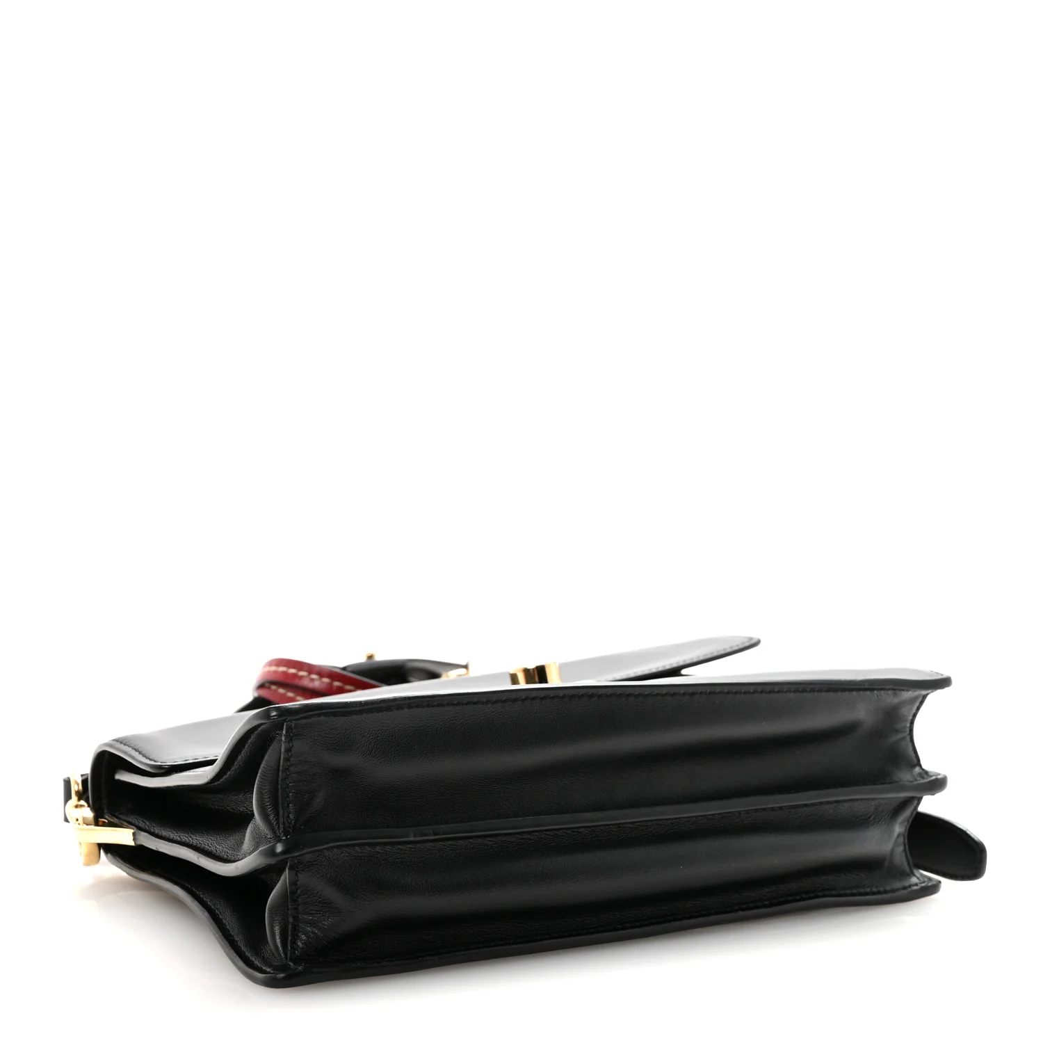 Calfskin Soft Sound Charms Shoulder Bag Black - Image 4