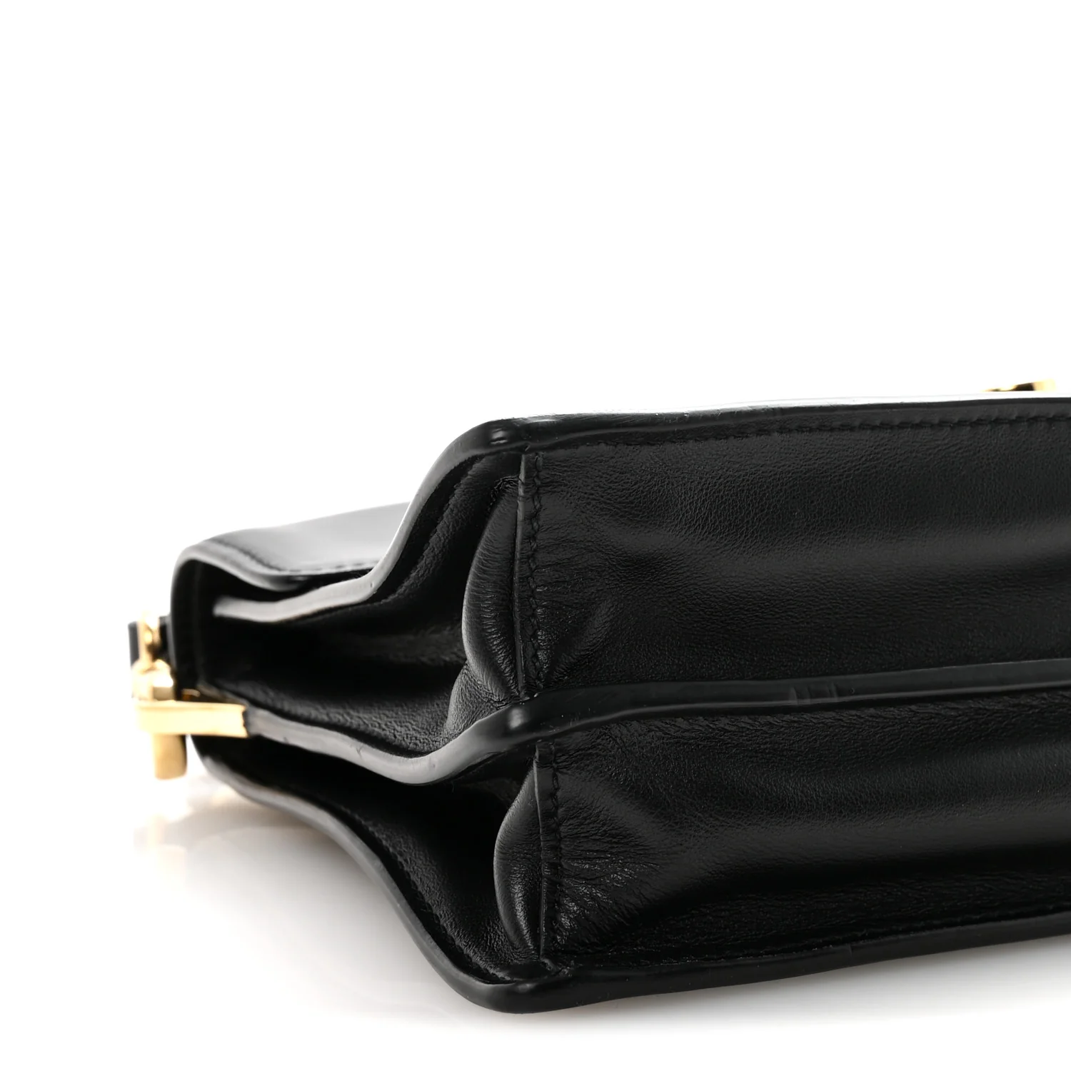 Calfskin Soft Sound Charms Shoulder Bag Black - Image 8