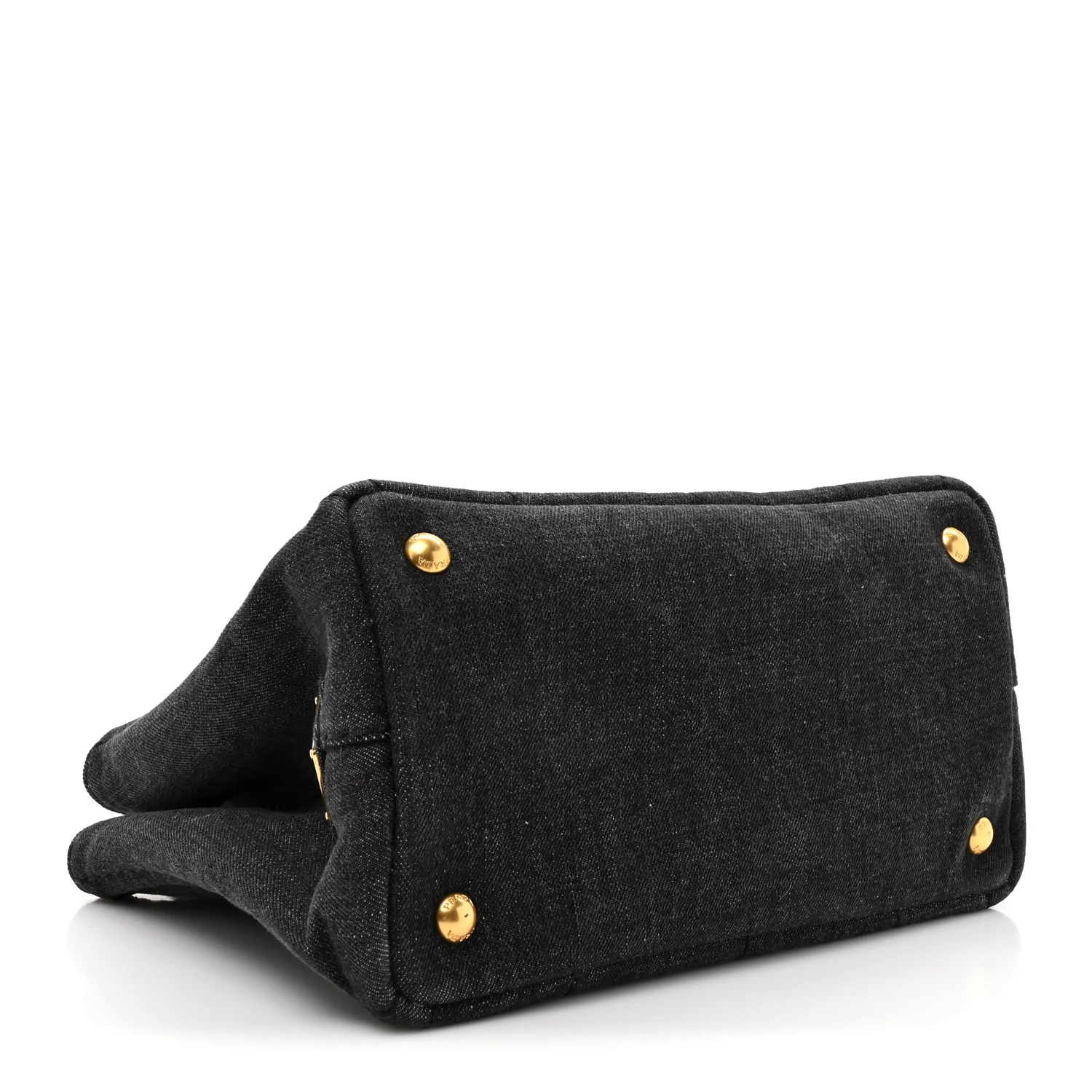 Denim Small Logo Tote Black - Image 4