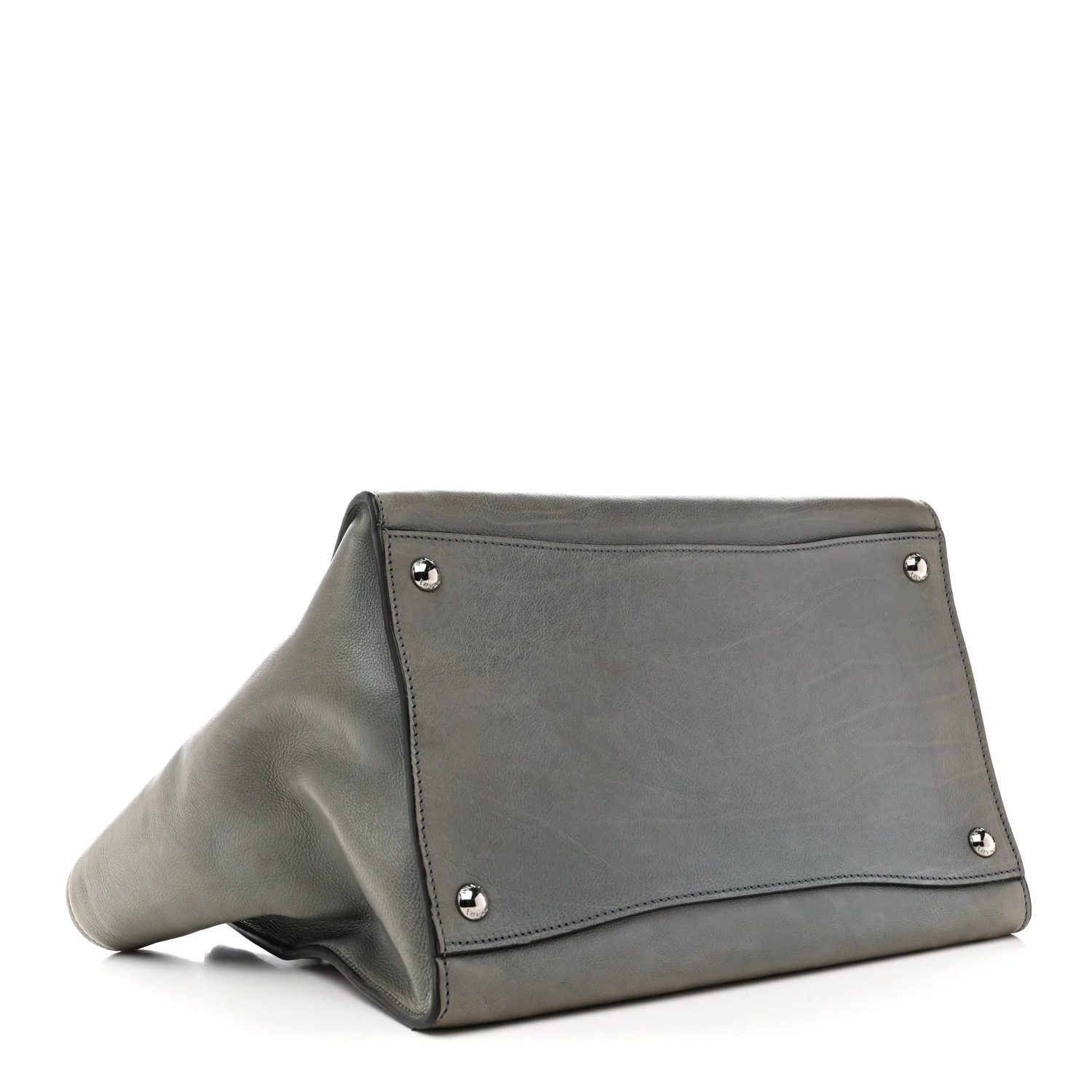 Glace Calf Twin Pocket Tote Marine - Image 4