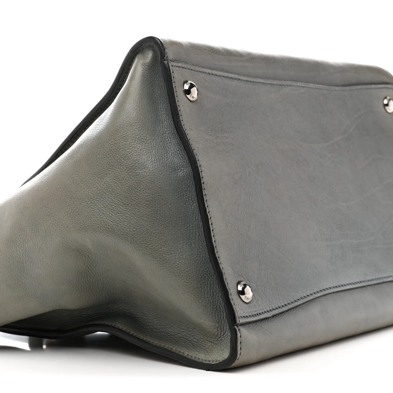 Glace Calf Twin Pocket Tote Marine - Image 9