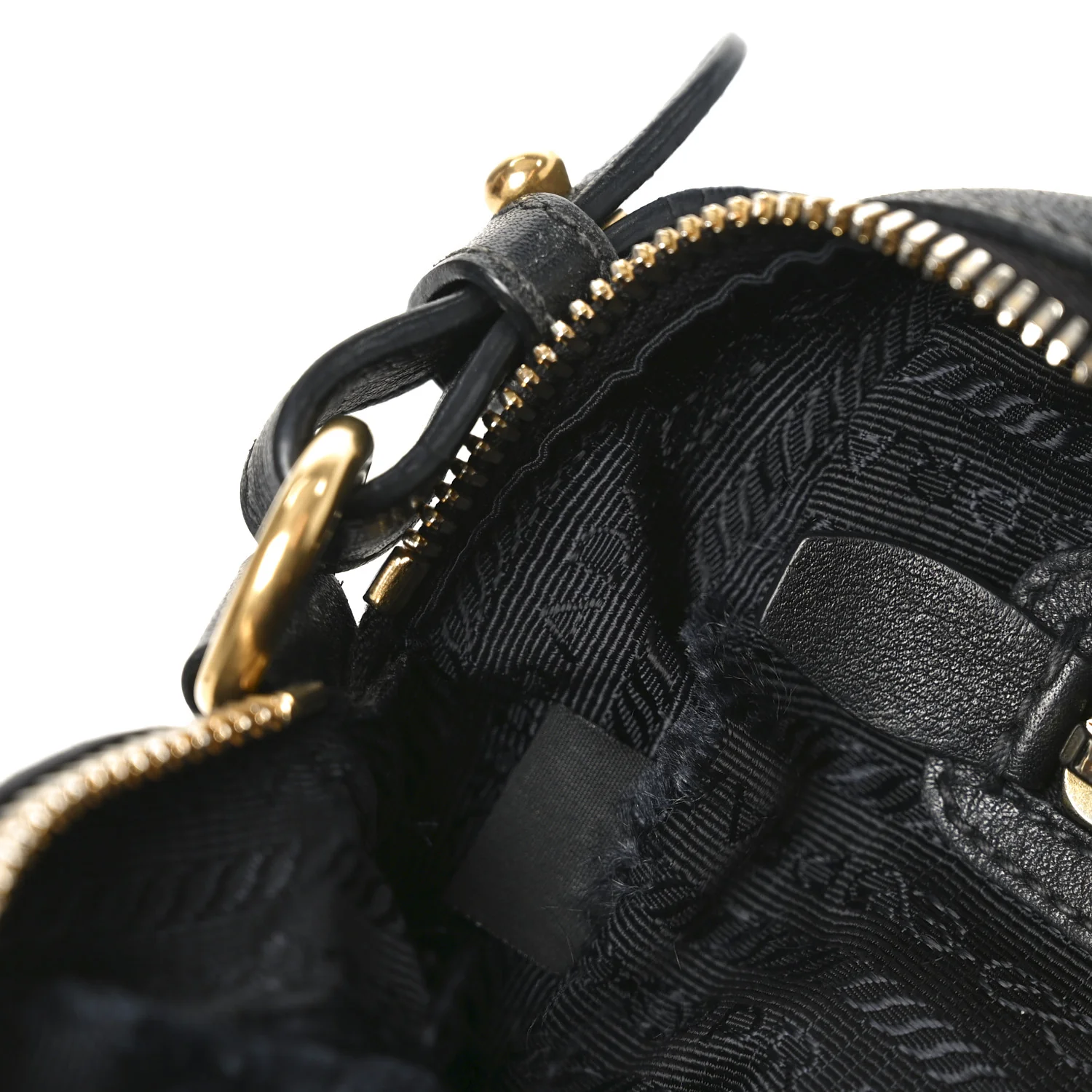 Glace Calfskin Embossed Logo Crossbody Black - Image 11