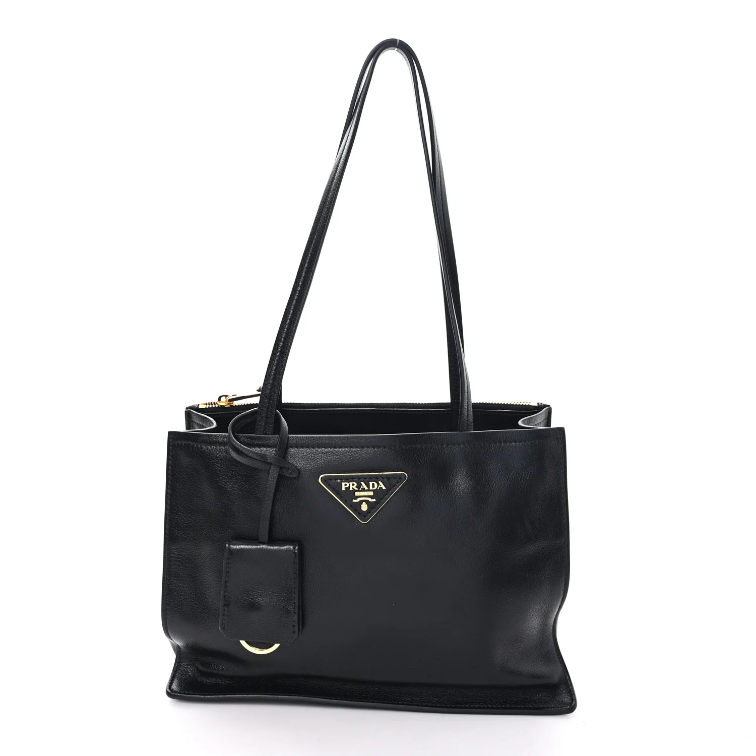 Glace Calfskin Tote Black