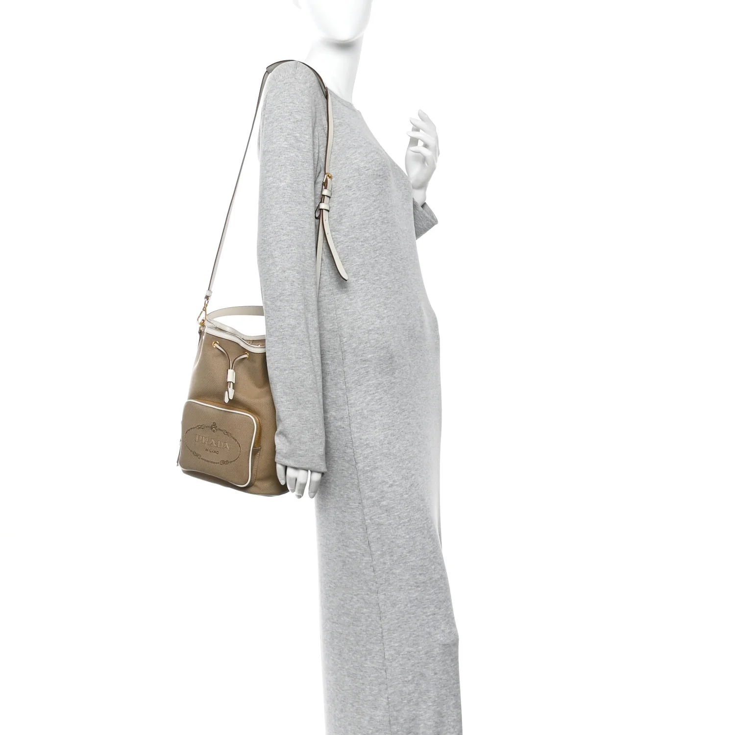 Jacquard Logo Mini Bucket Crossbody Bag Corda Talco - Image 2
