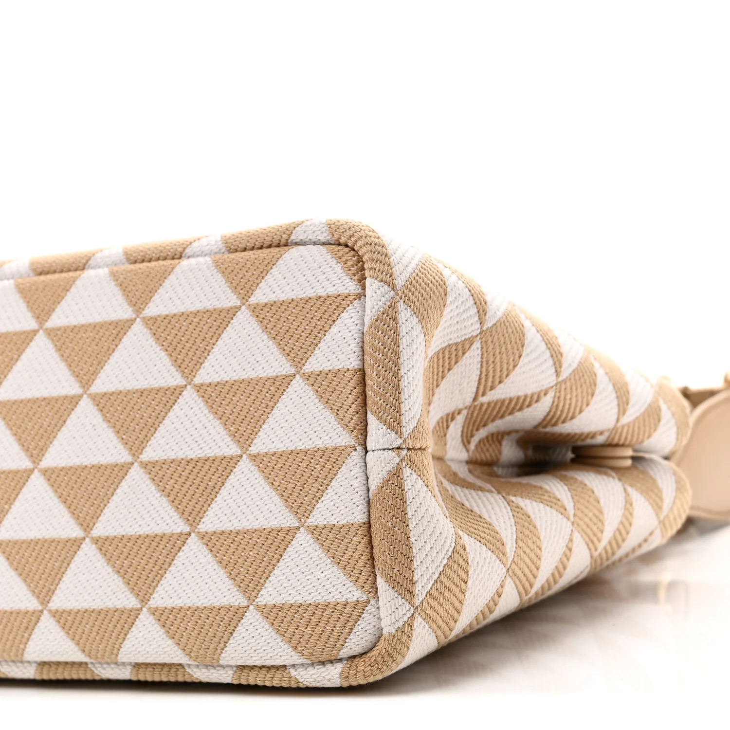 Jacquard Triangolo Symbole Embroidered Tote Corda Talco - Image 9