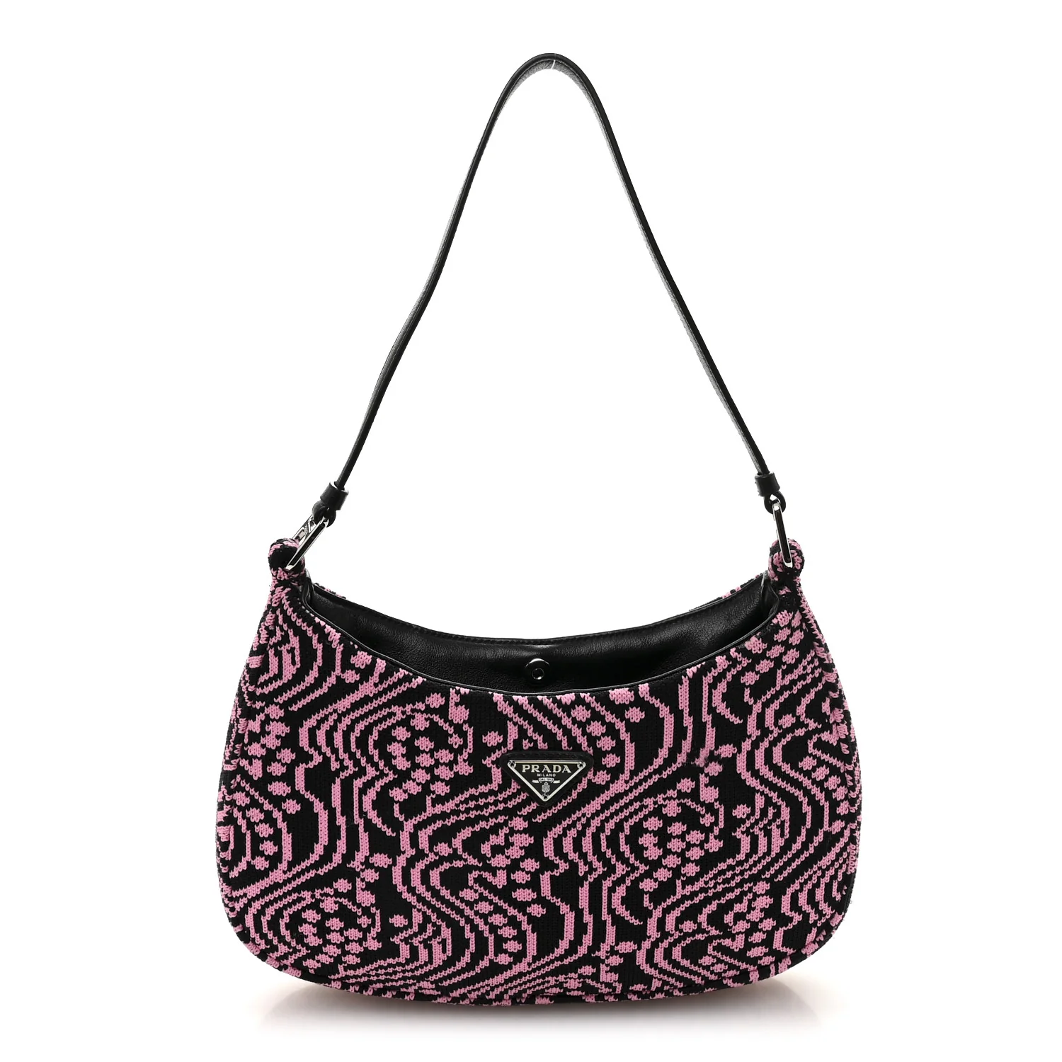 Maglia Jacquard Cleo Shoulder Bag Black Rosa