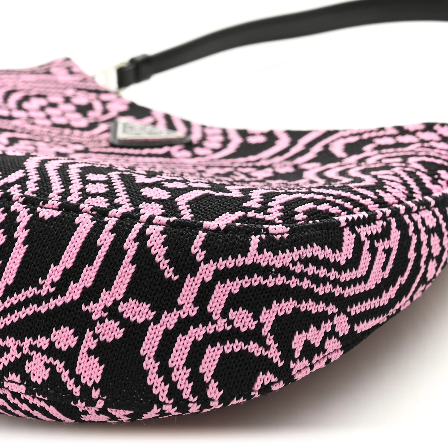 Maglia Jacquard Cleo Shoulder Bag Black Rosa - Image 10