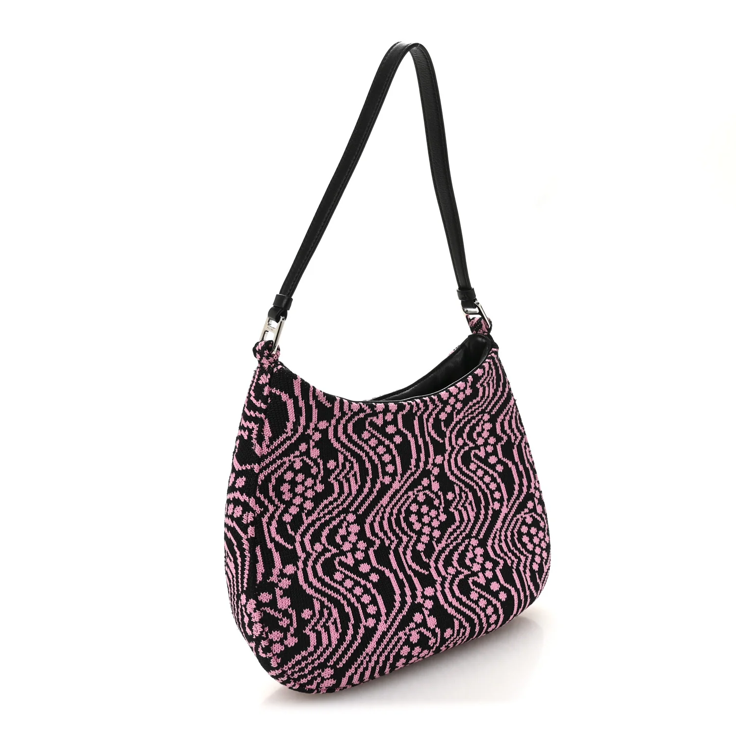 Maglia Jacquard Cleo Shoulder Bag Black Rosa - Image 3