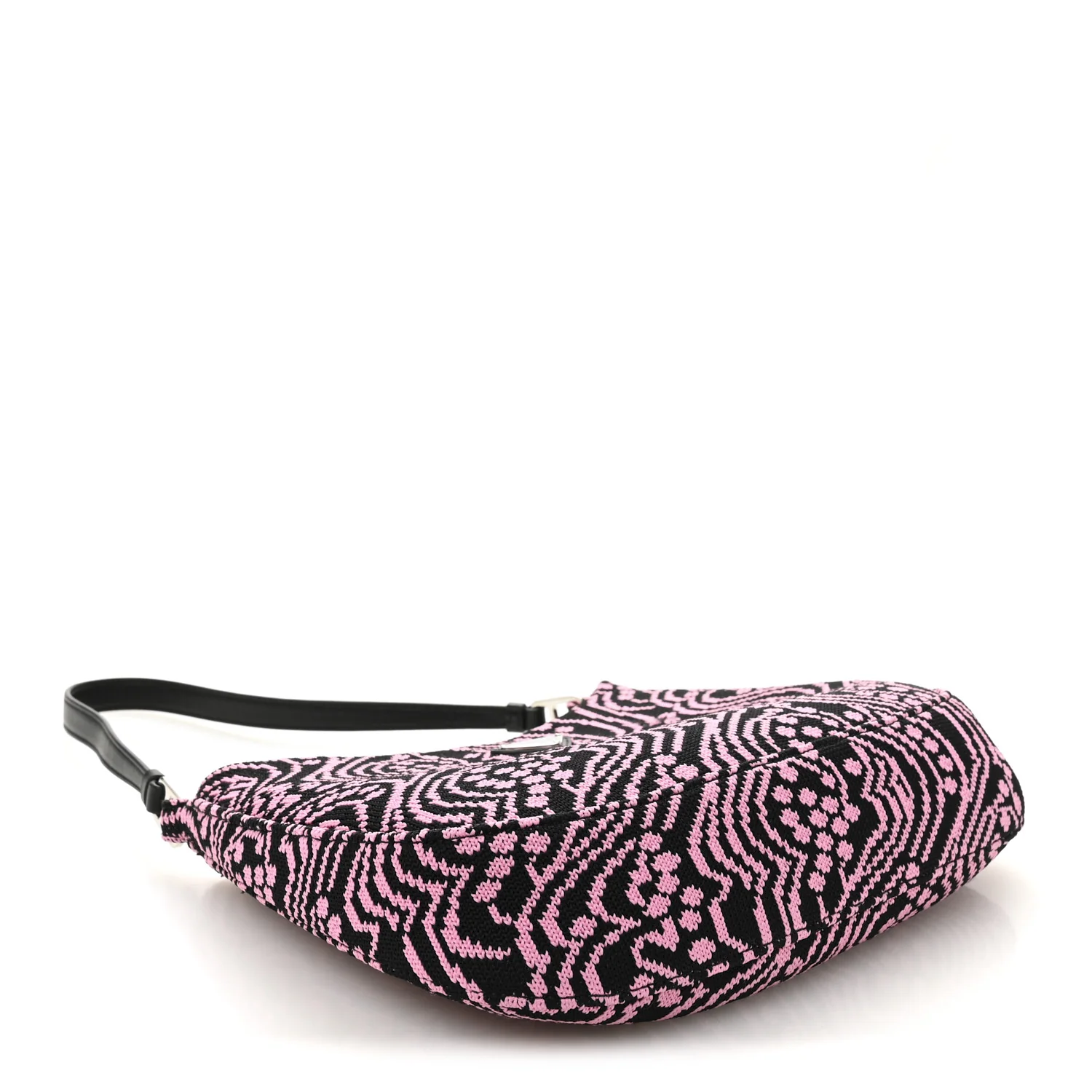 Maglia Jacquard Cleo Shoulder Bag Black Rosa - Image 4