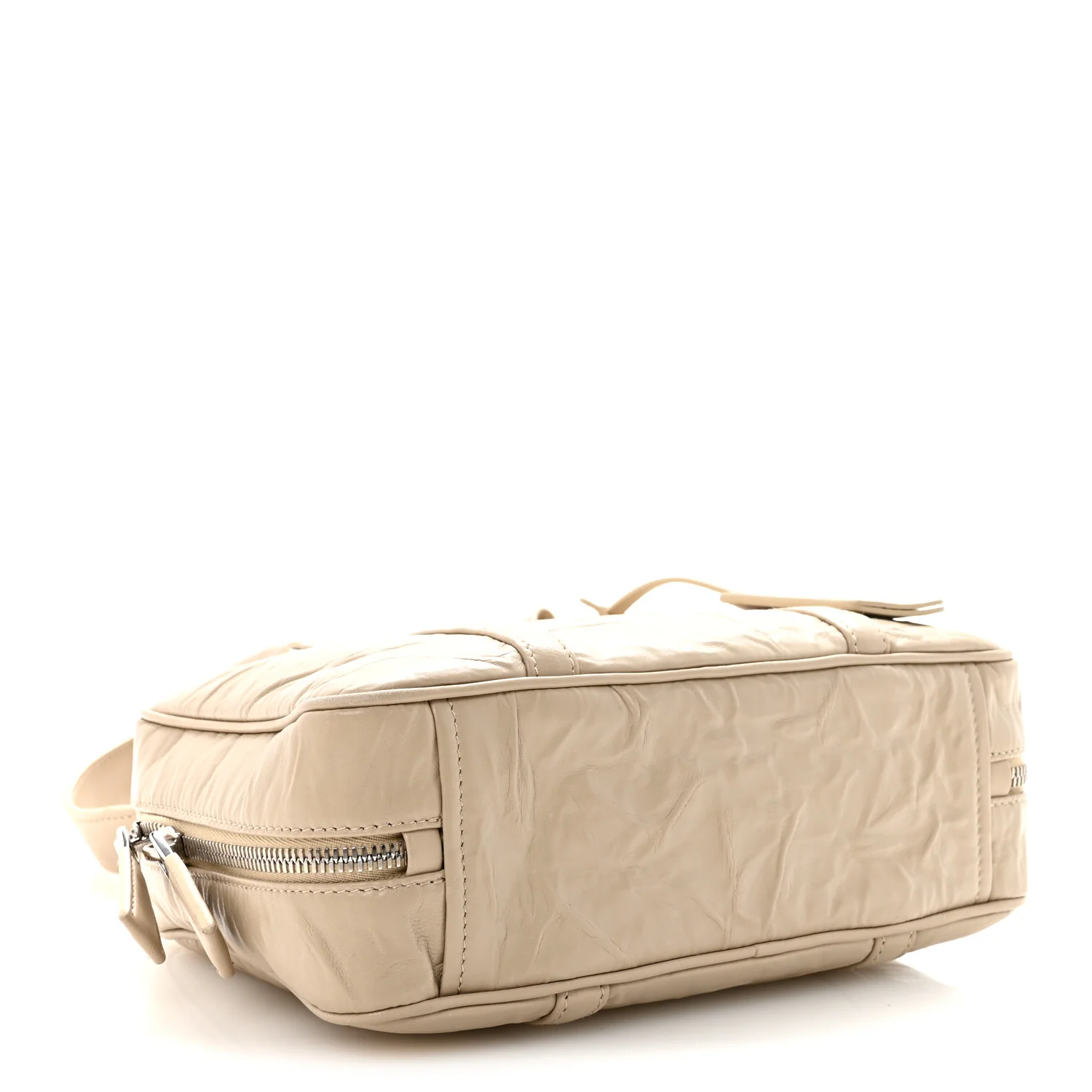 Nappa Antique Medium Re-Edition 2001 Two Handle Bag Deserto - Image 4