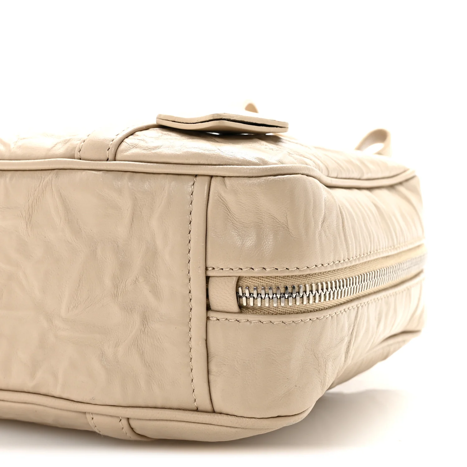 Nappa Antique Medium Re-Edition 2001 Two Handle Bag Deserto - Image 9