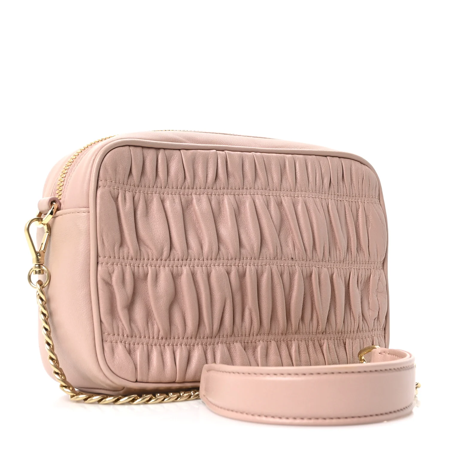 Nappa Gaufre Camera Bag Cipria - Image 3