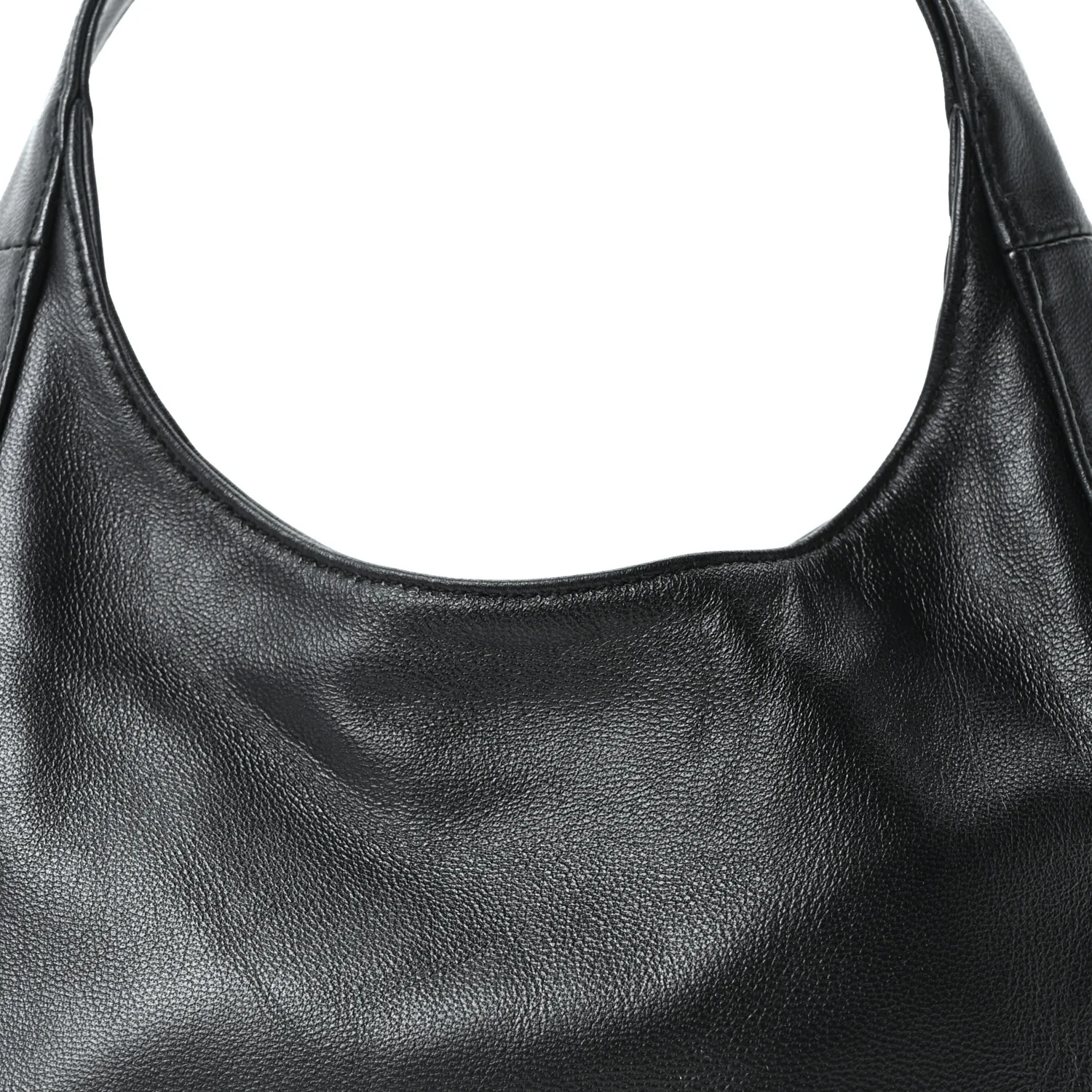 Nappa Mini Triangle Hobo Black - Image 7