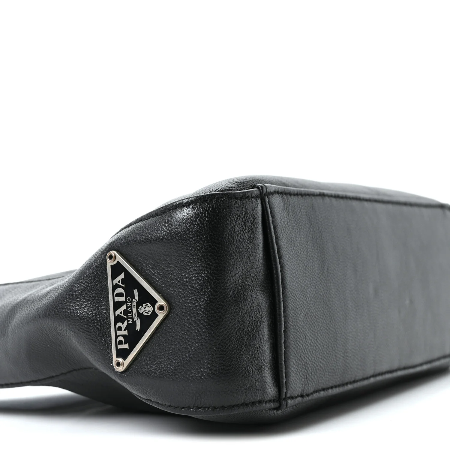 Nappa Mini Triangle Hobo Black - Image 8