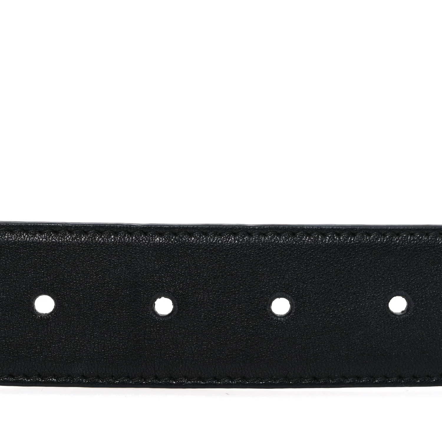 Nappa Square Buckle Belt 80 32 Black - Image 3