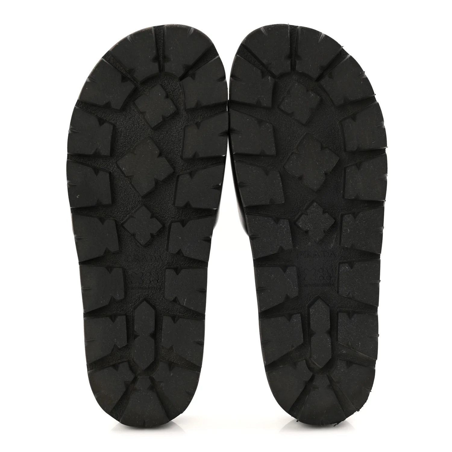 Nappa Womens Lug Sole 20mm Slide Sandals 39 Black - Image 6