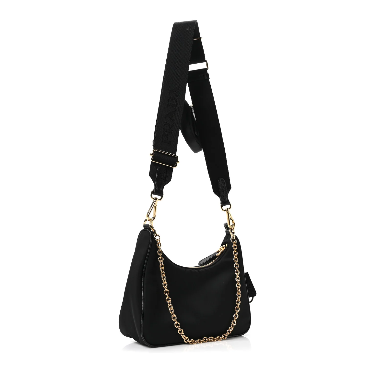 Nylon Re-Edition 2005 Shoulder Bag Black - Image 3