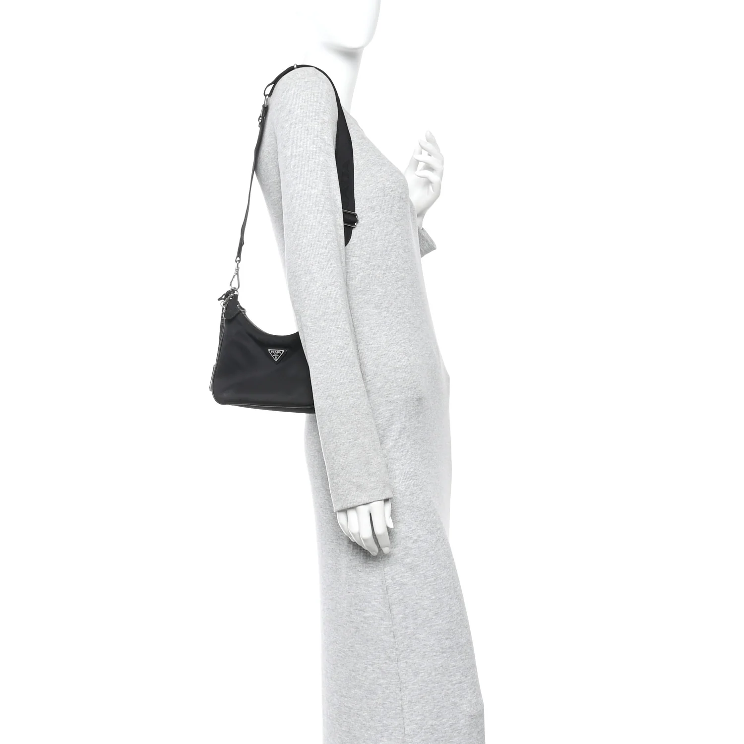 Nylon Re-Edition 2005 Shoulder Bag Black - Image 2