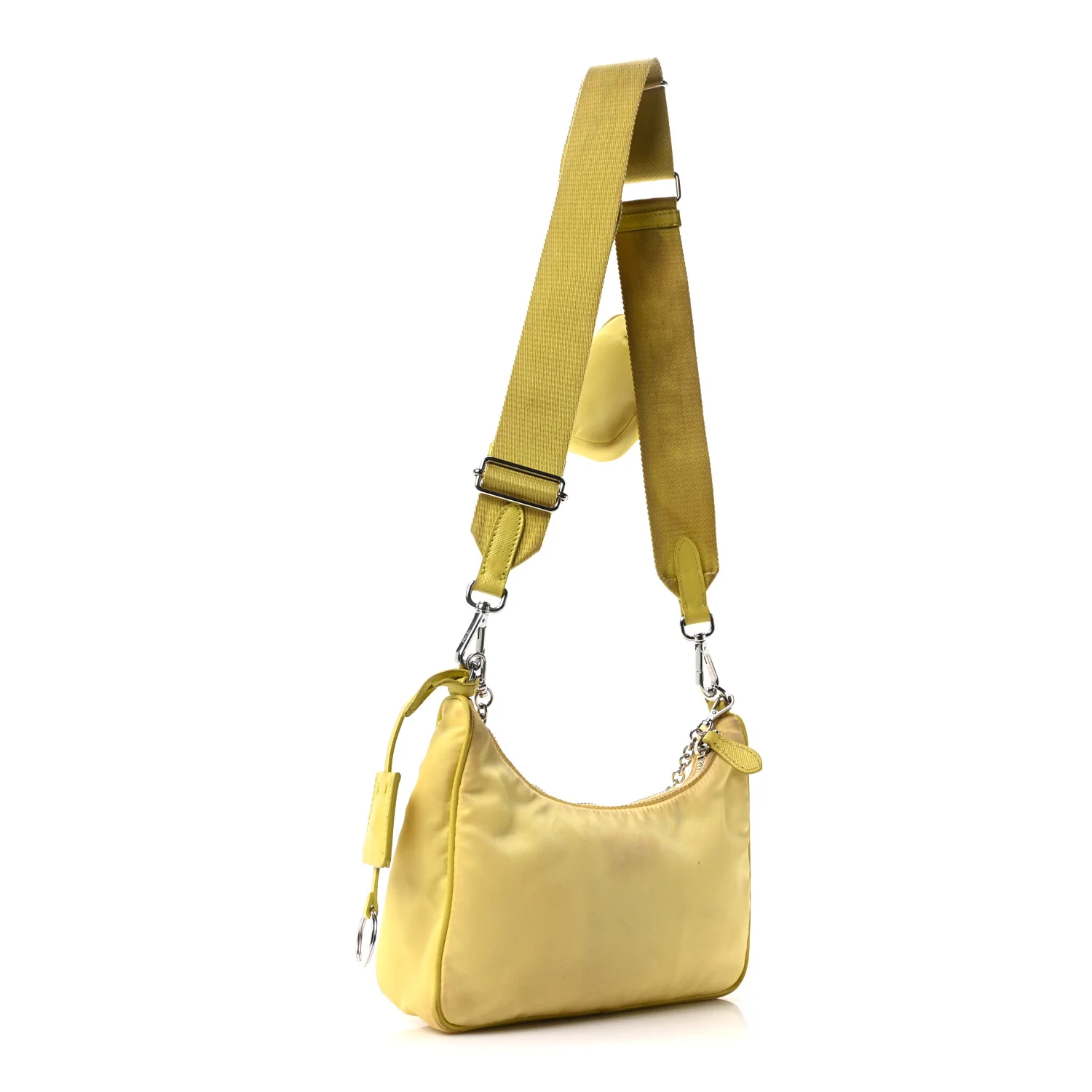 Nylon Saffiano Re-Edition 2005 Shoulder Bag Ananas - Image 3