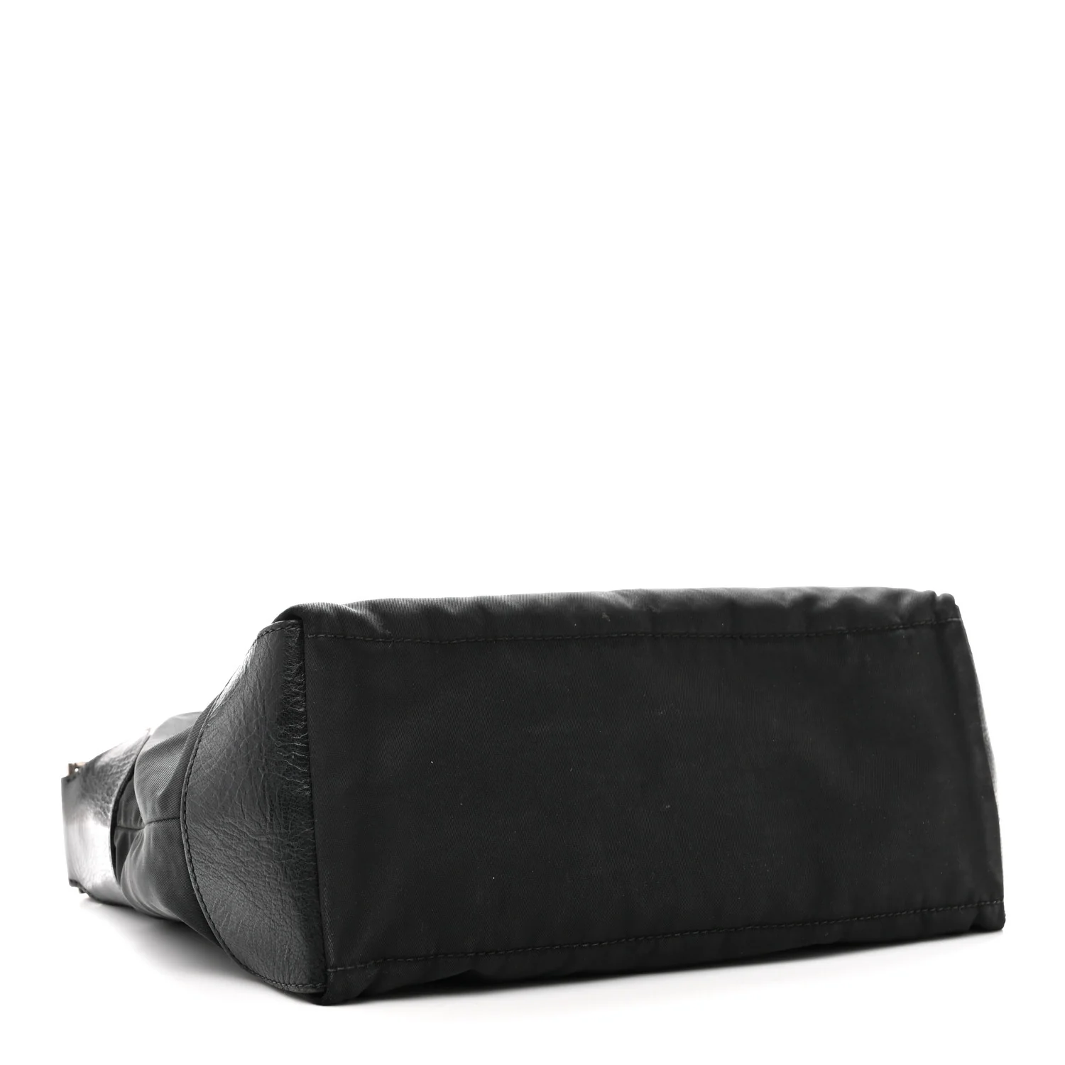 Nylon Shoulder Bag  Black - Image 4