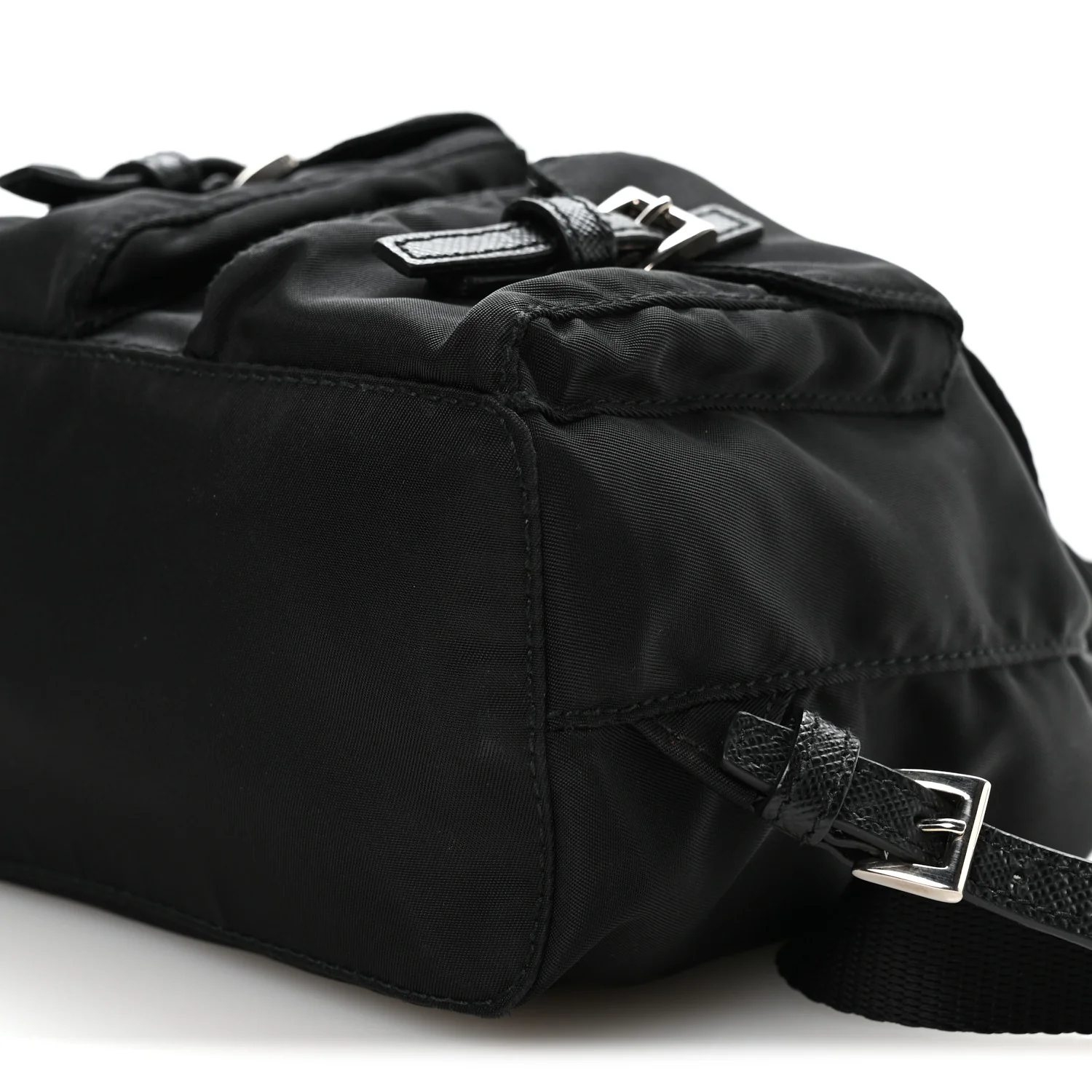Nylon Vela Mini Crossbody Backpack Black - Image 11