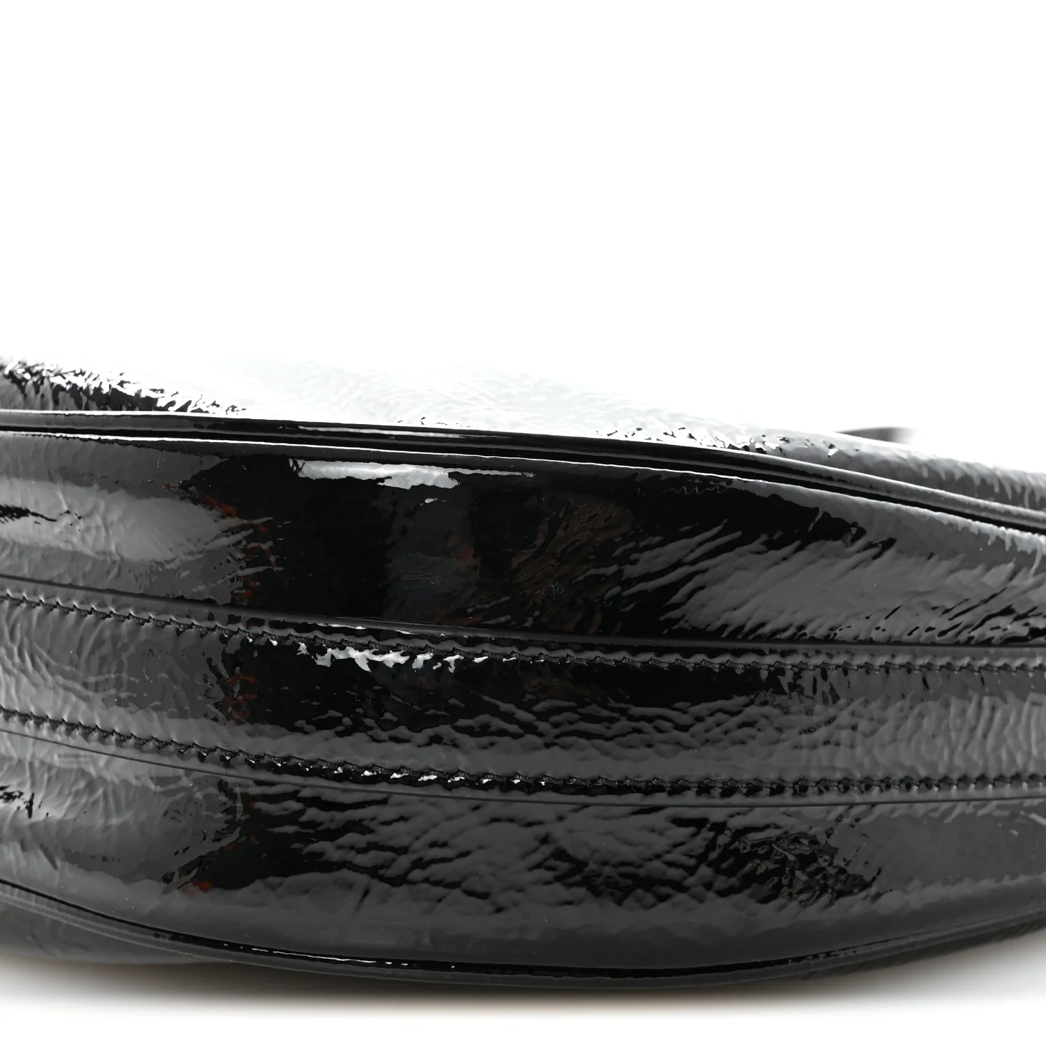 Patent Naplak Arque Shoulder Bag Black - Image 8