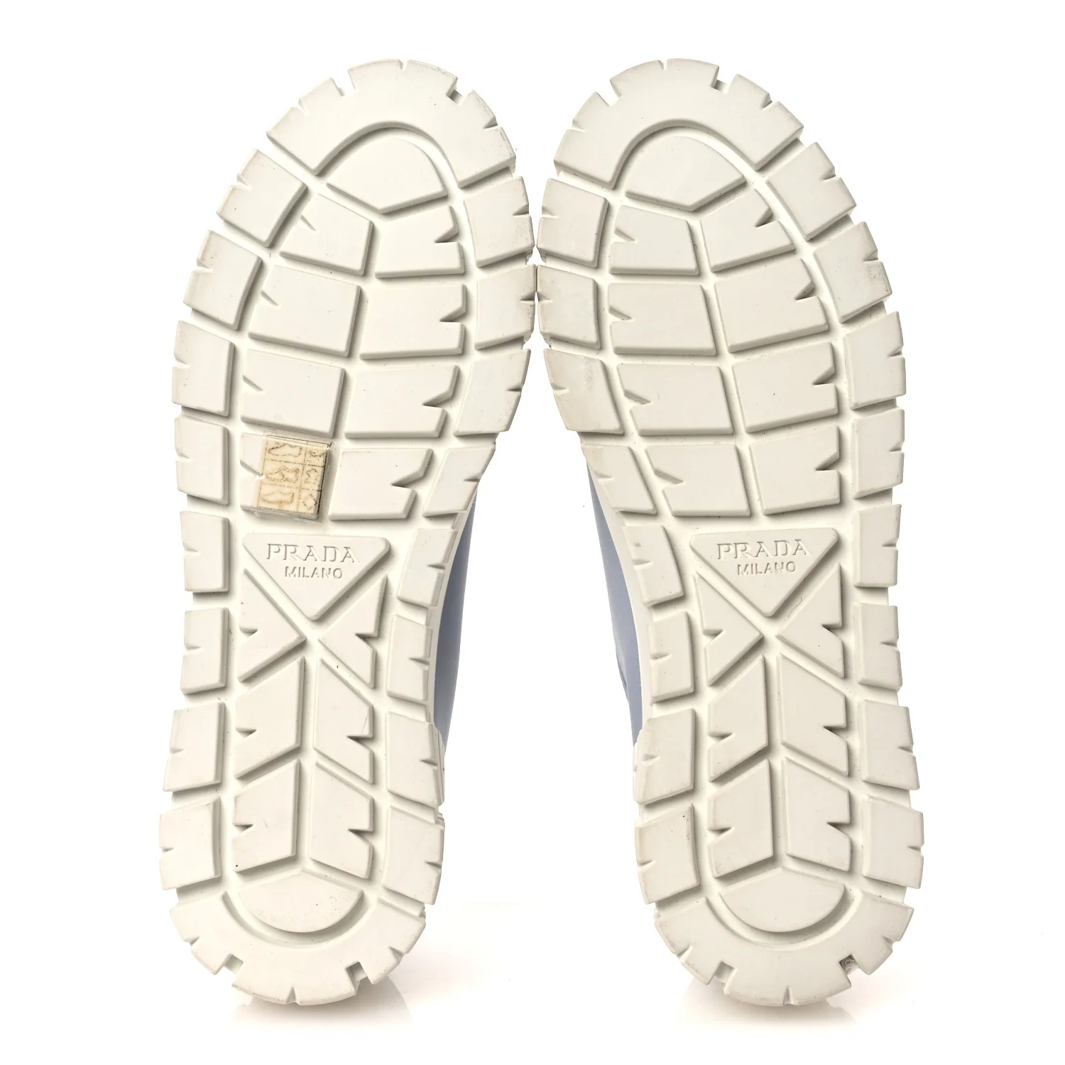 Re-Nylon Gabardine Triangle Logo Double Wheel 50mm Sneakers 38 Cielo - Image 7