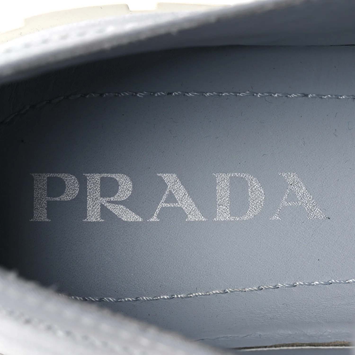Re-Nylon Gabardine Triangle Logo Double Wheel 50mm Sneakers 38 Cielo - Image 9