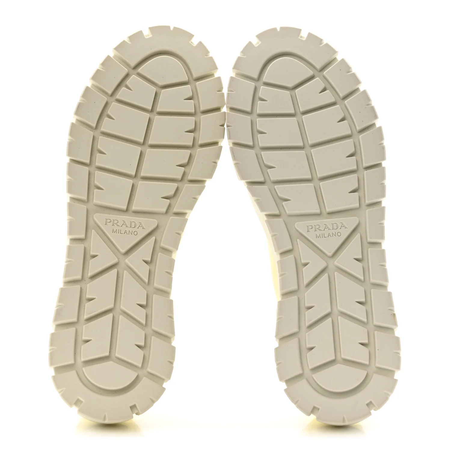 Re-Nylon Gabardine Triangle Logo Double Wheel 50mm Sneakers 38 Narciso - Image 6